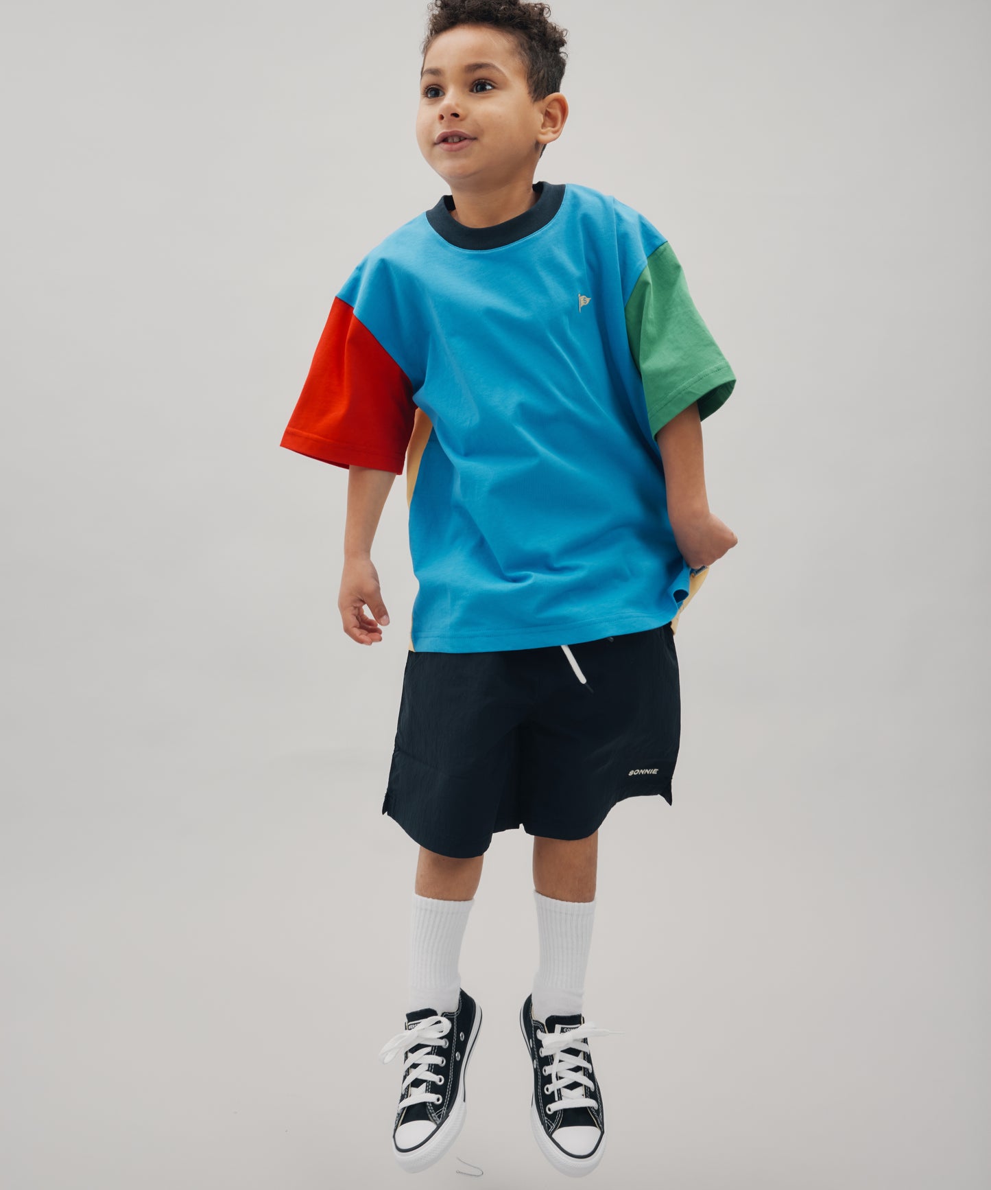 COLOUR BLOCK TEE - MULTI