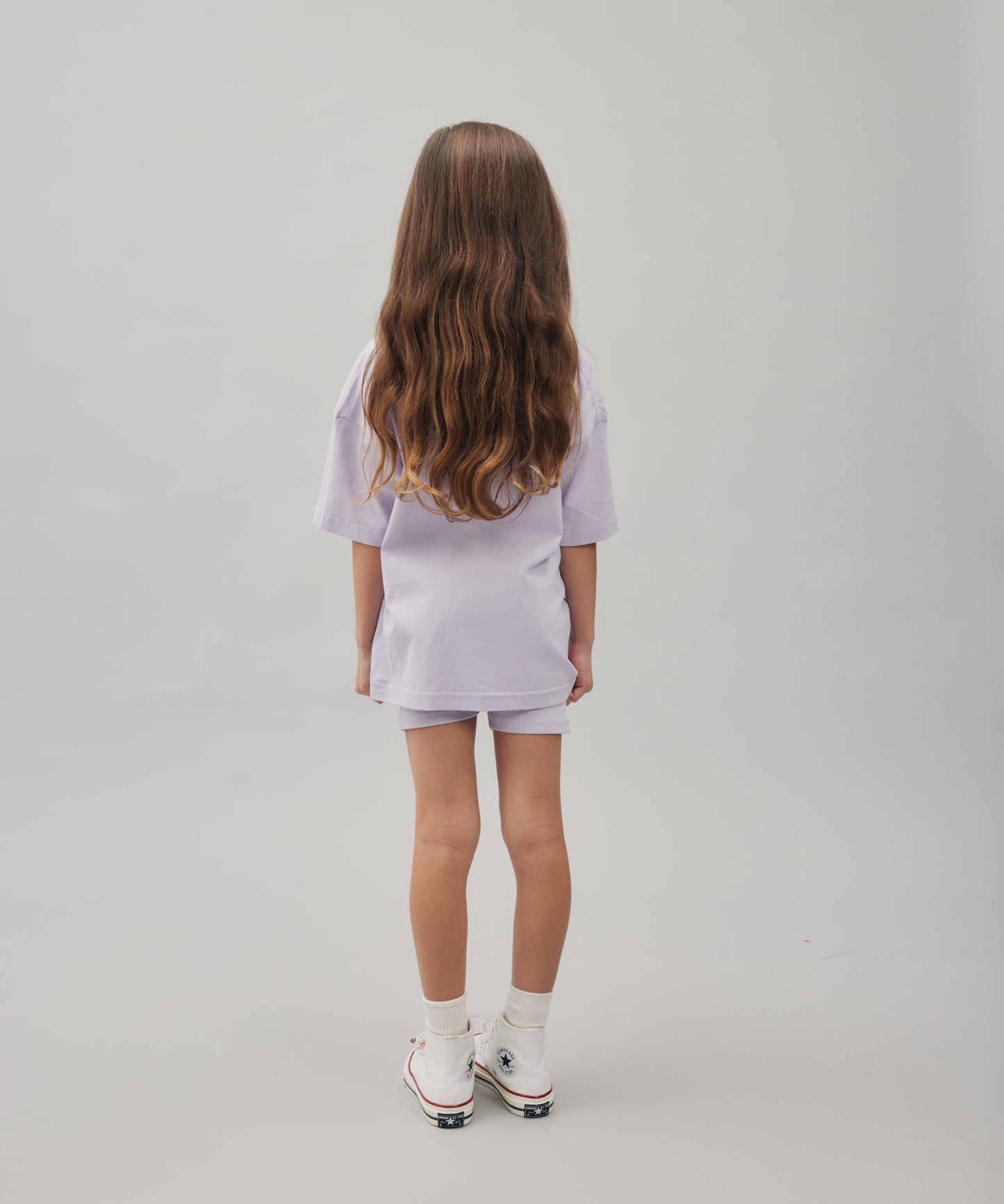 ORLA RIBBED BIKE SHORTS - VIOLET