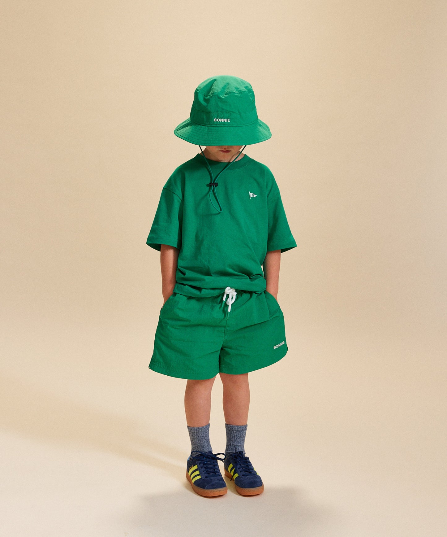 Nylon Bucket Hat - Court Green