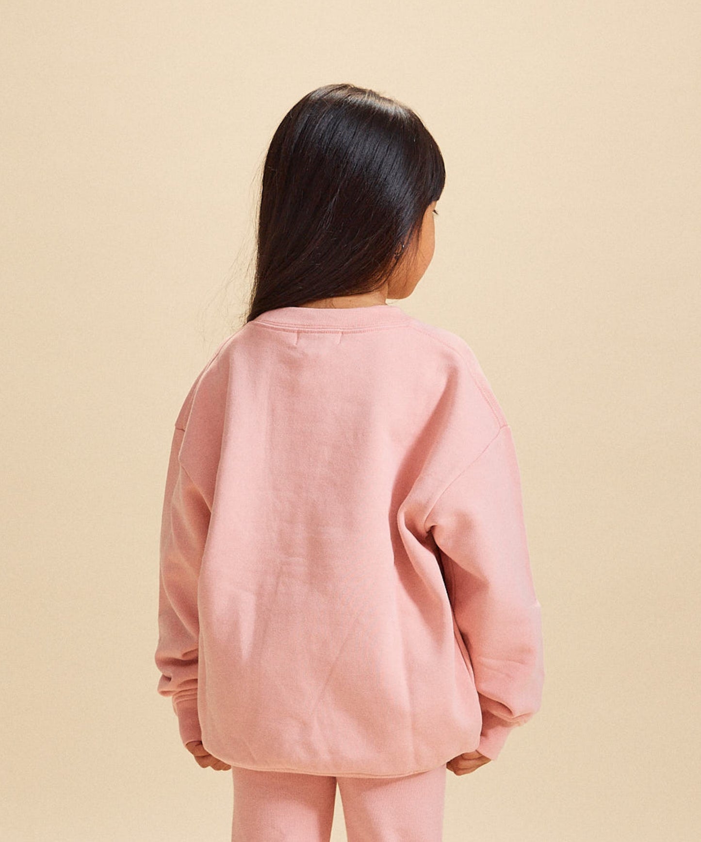 Slouchy Crewneck - Peach Pink
