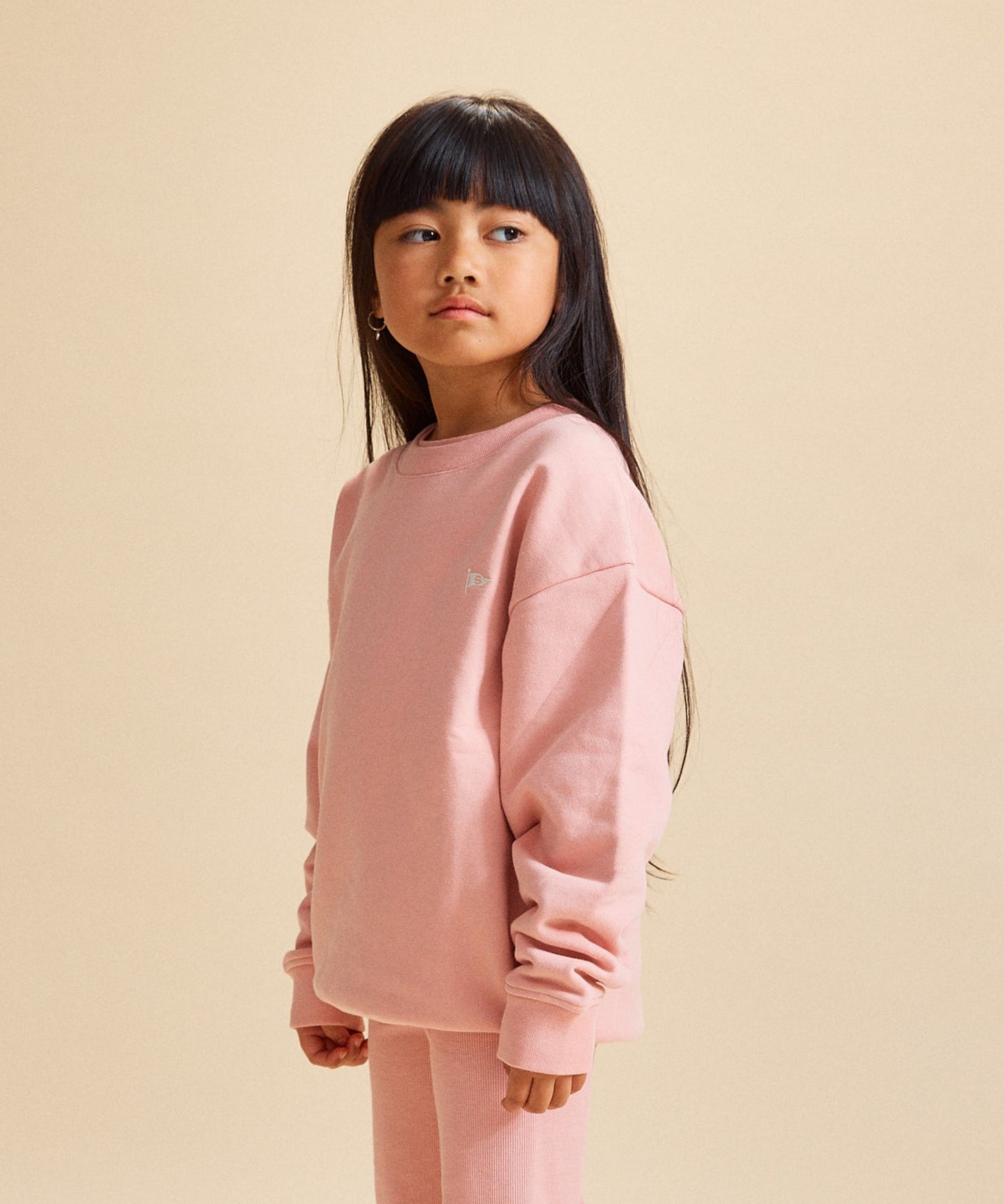 Slouchy Crewneck - Peach Pink