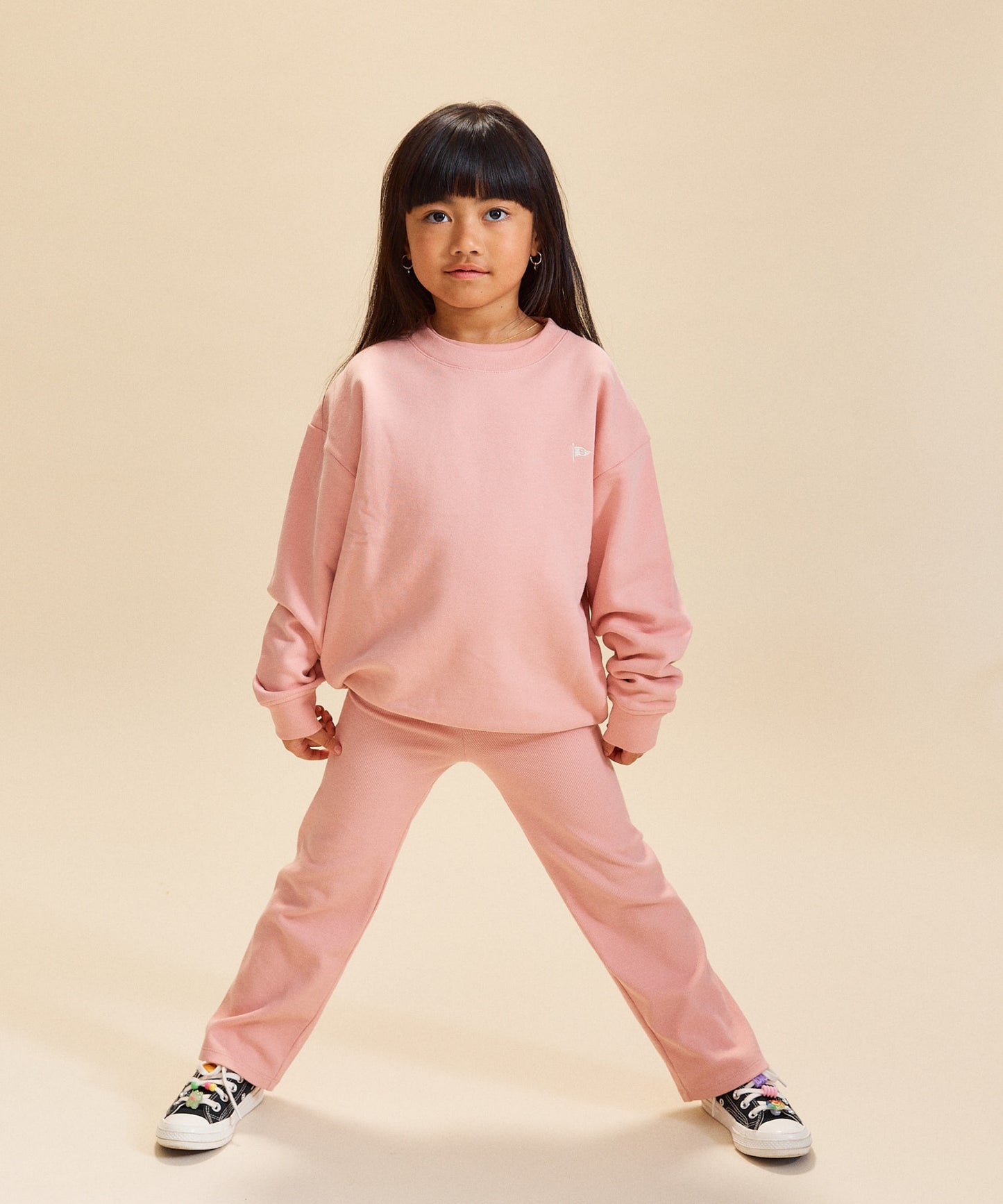 Slouchy Crewneck - Peach Pink