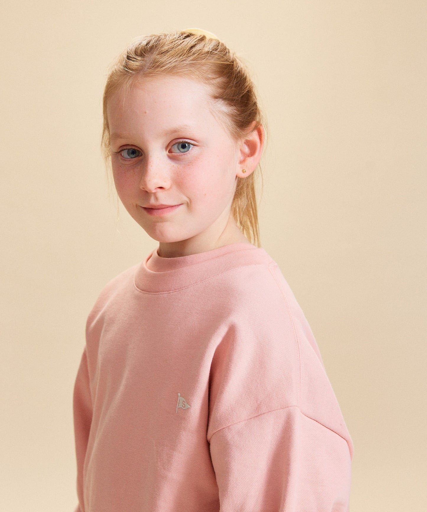 Slouchy Crewneck - Peach Pink