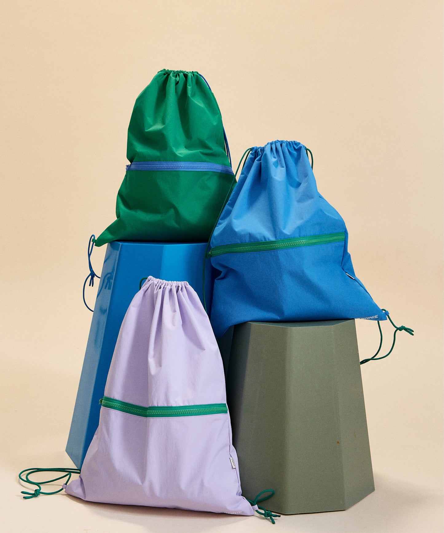 Nylon Swim Bag - Court Green