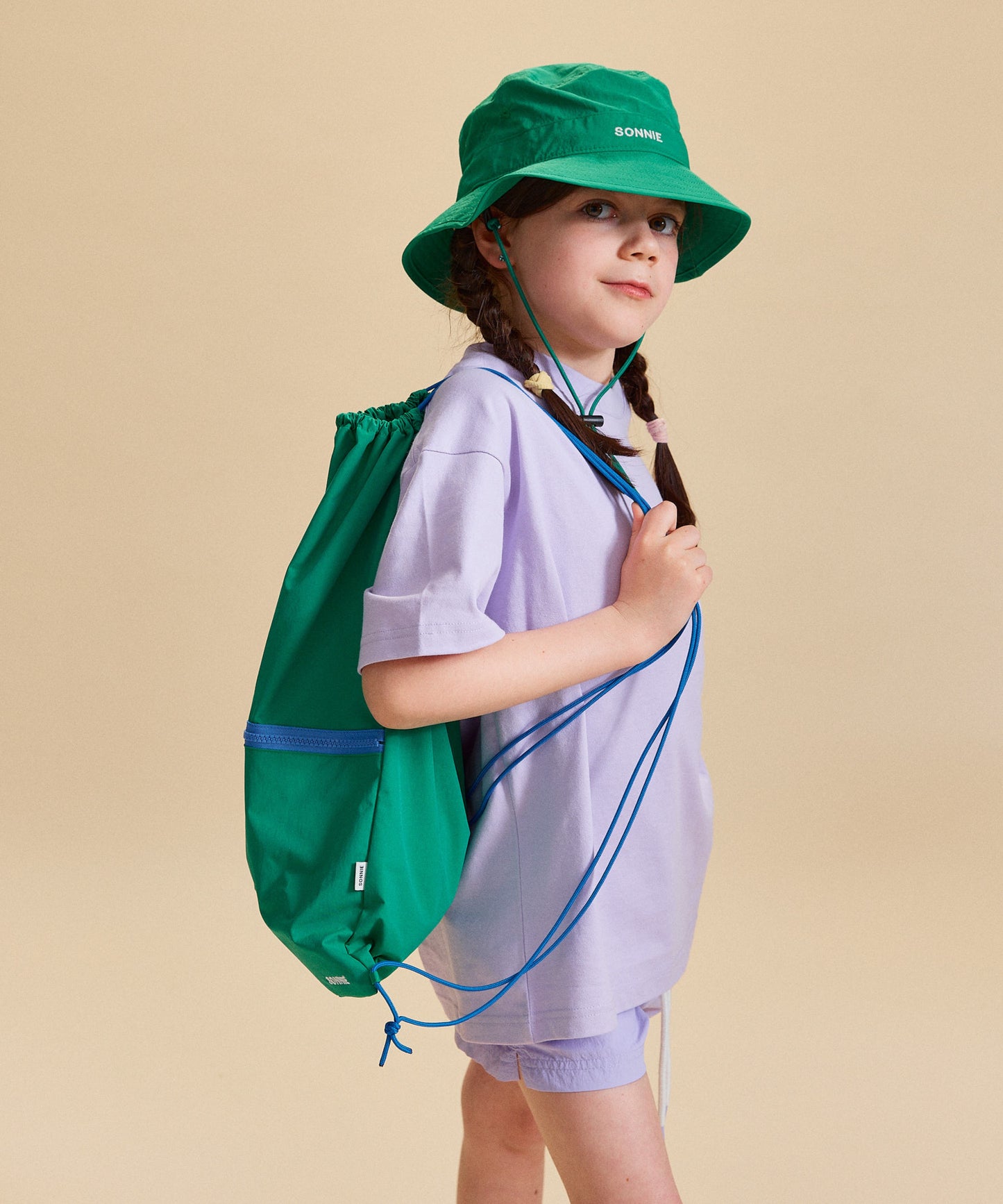 Nylon Swim Bag - Court Green