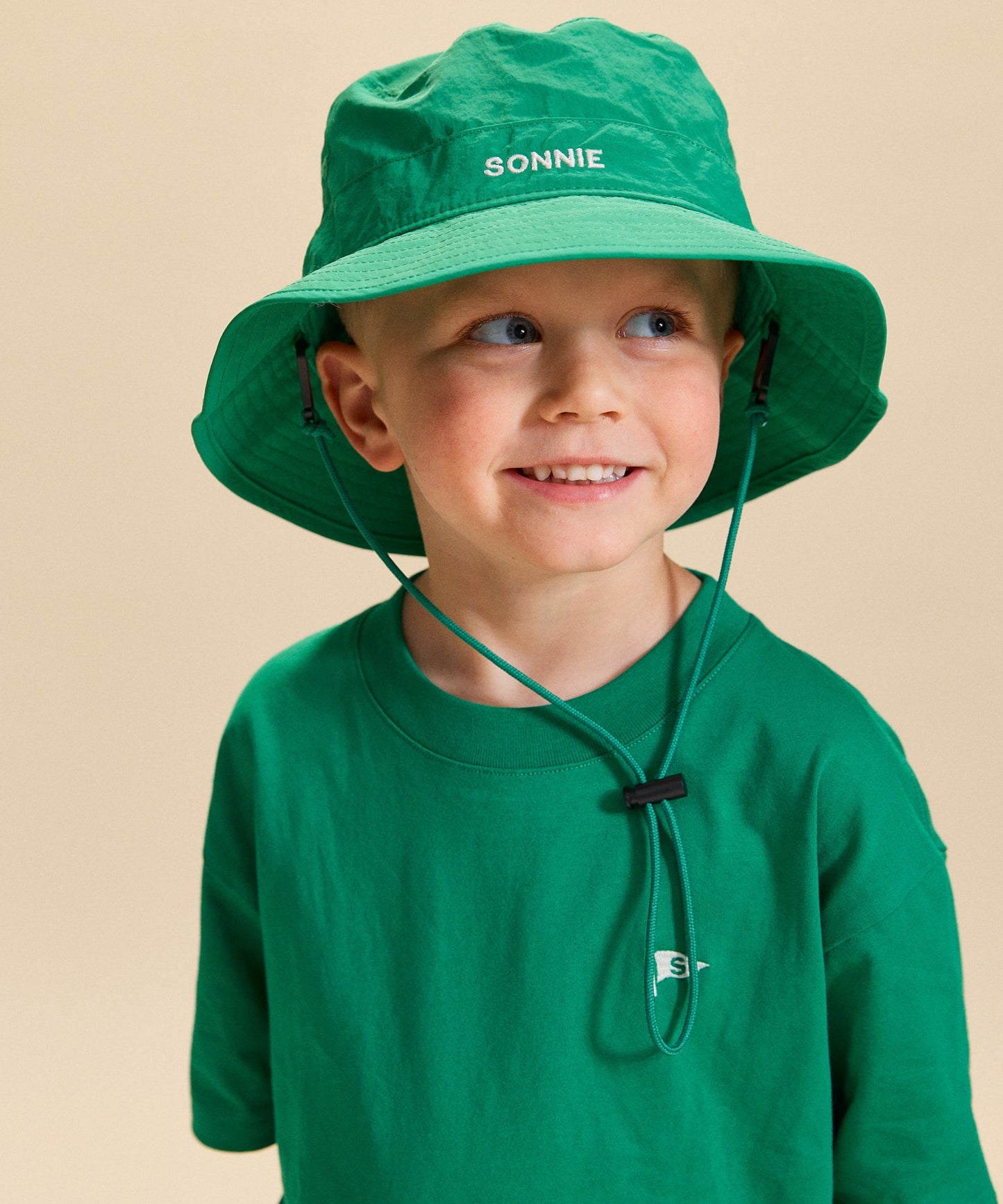 Nylon Bucket Hat - Court Green