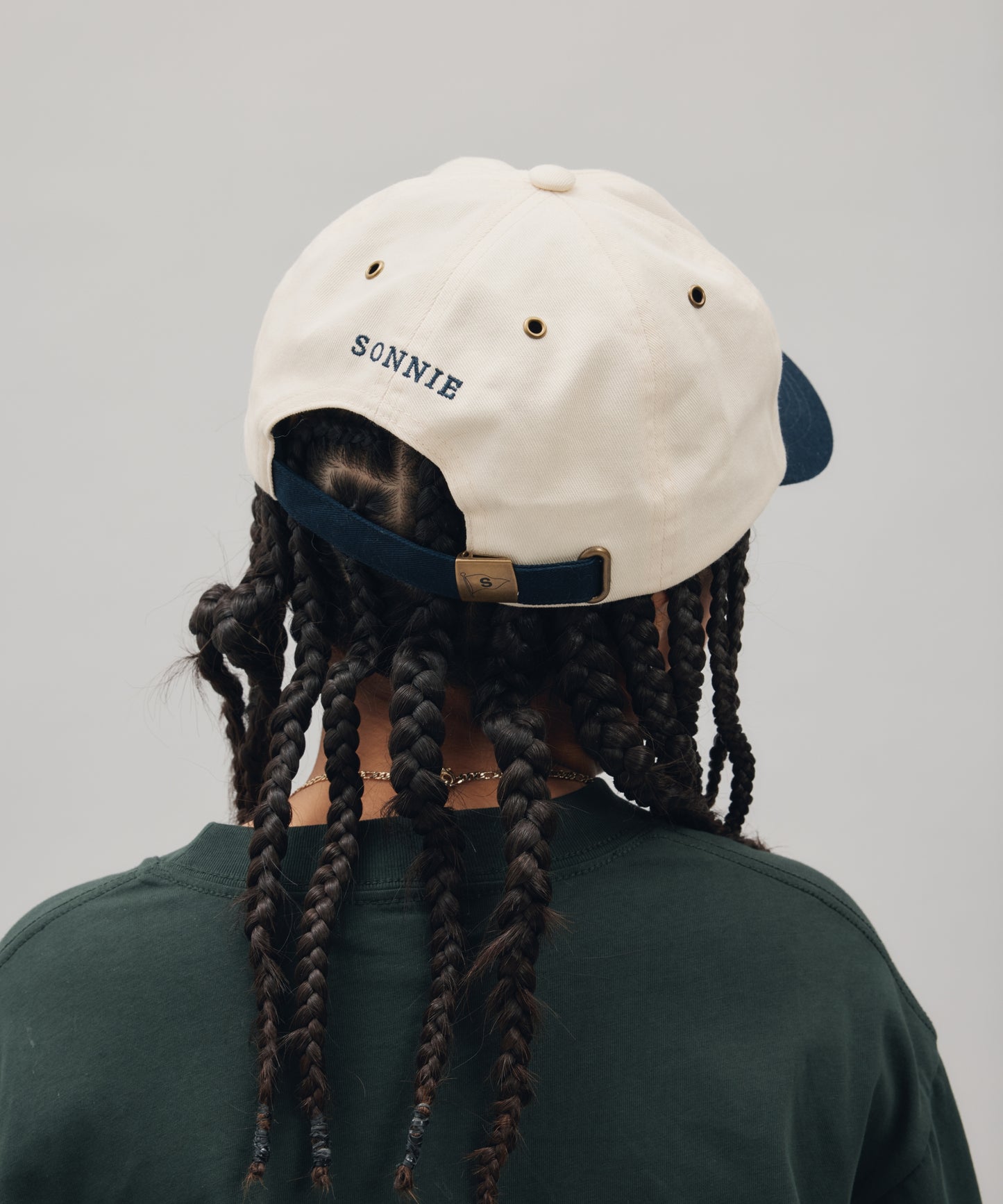 S CAP - CREAM/INK