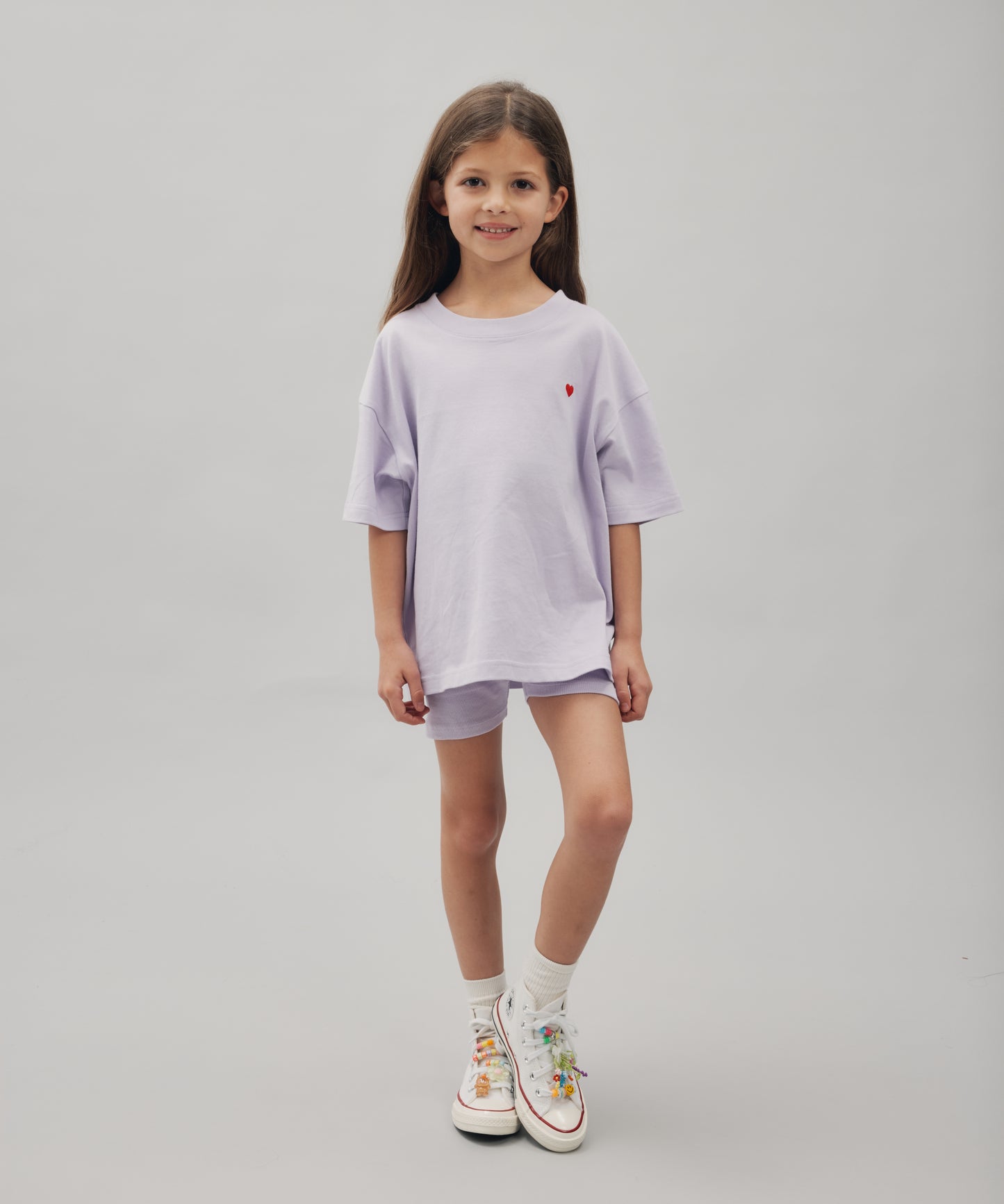 ORLA RIBBED BIKE SHORTS - VIOLET