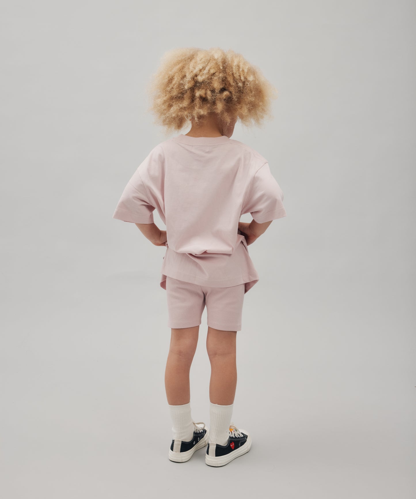 VARSITY TEE - DUSTY PINK