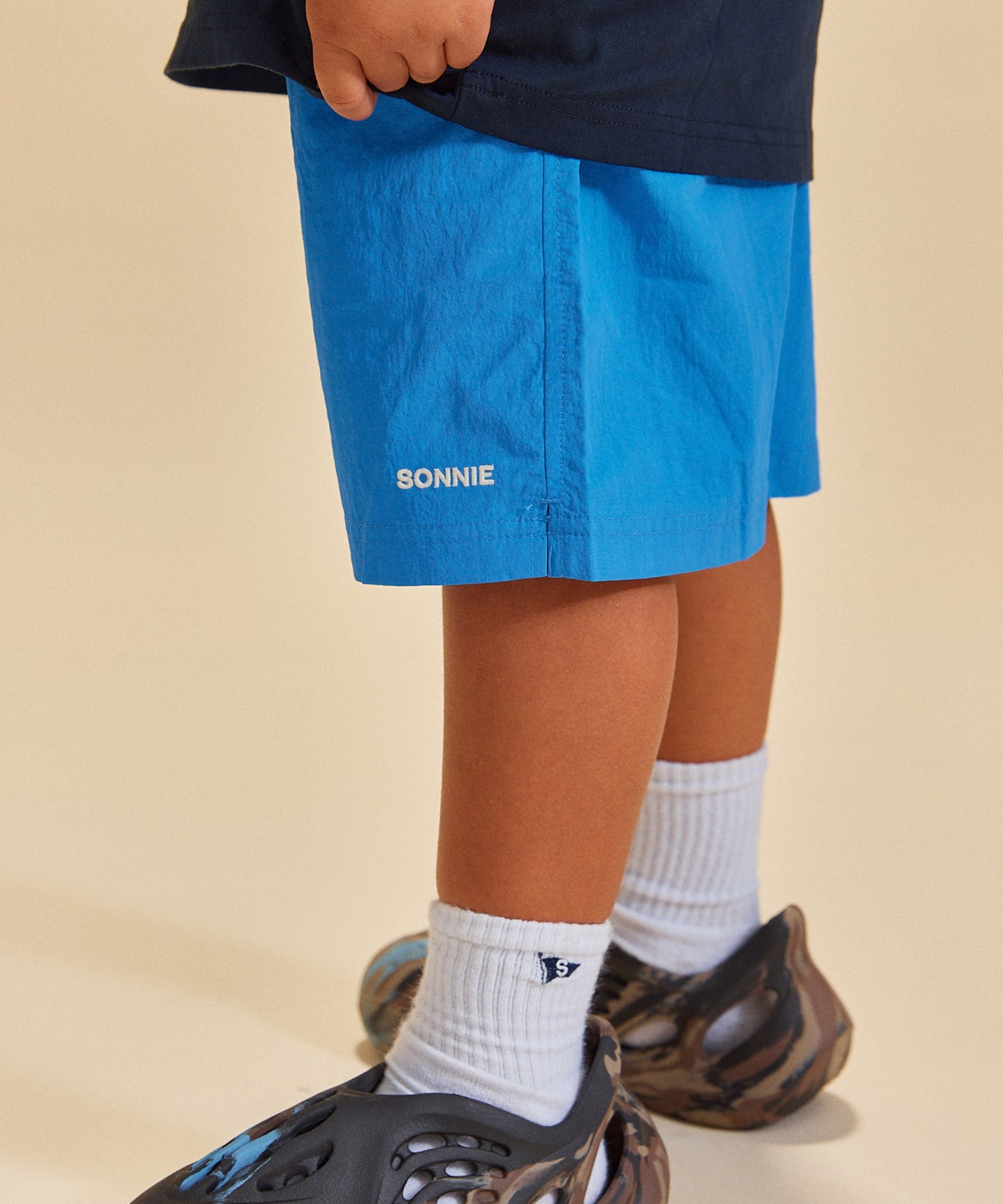 Nylon Sports Shorts - Blue Blue