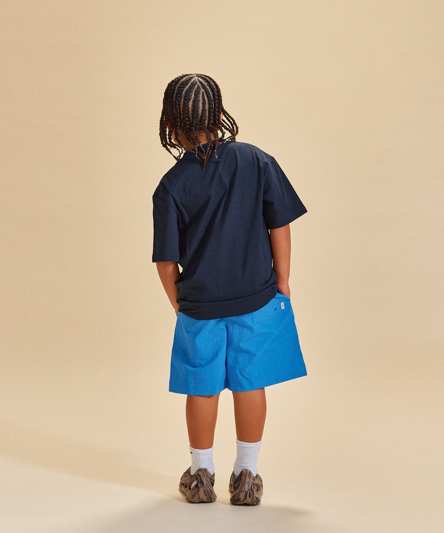 Nylon Sports Shorts - Blue Blue