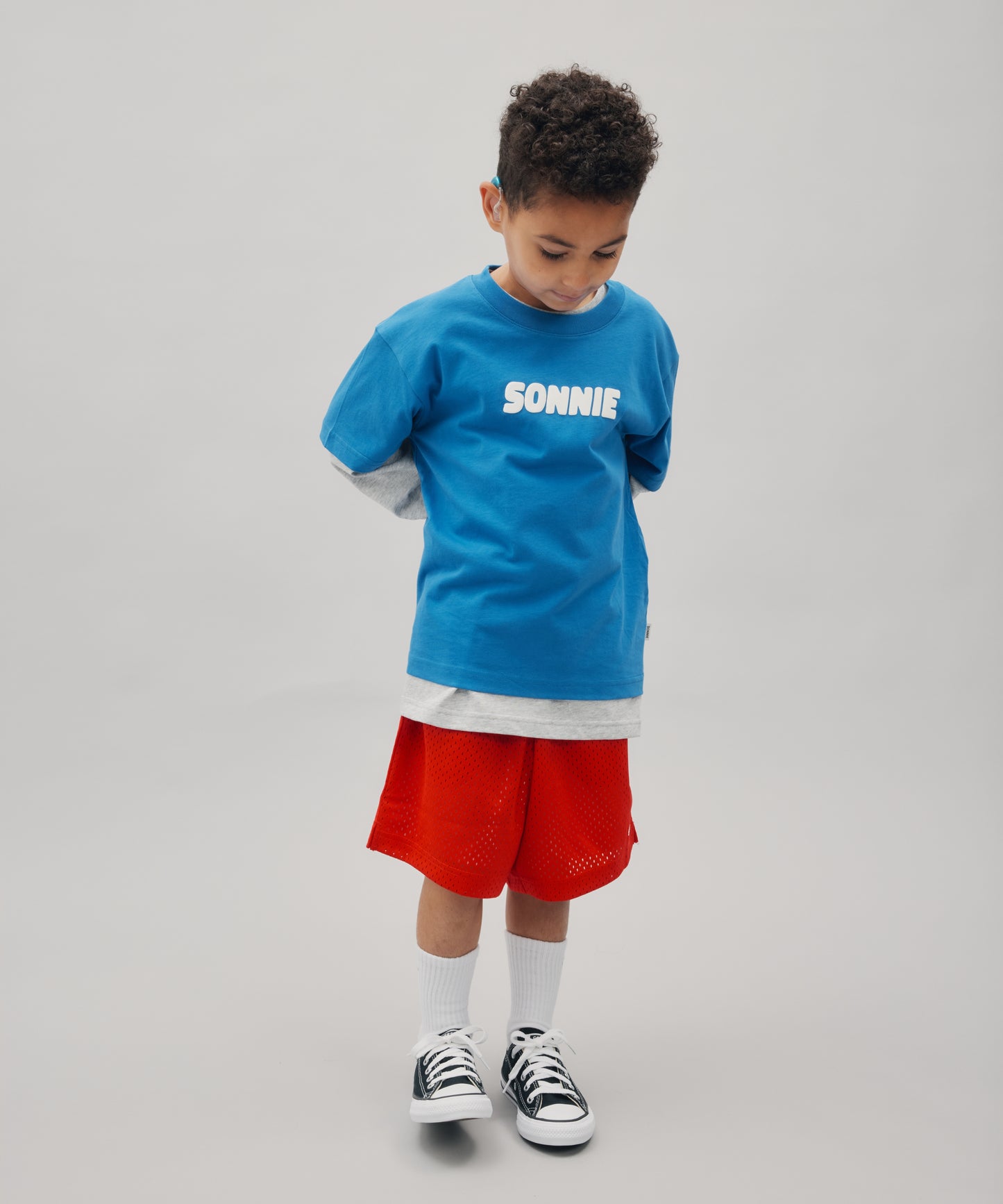 PUFF PRINT TEE - ELECTRIC BLUE