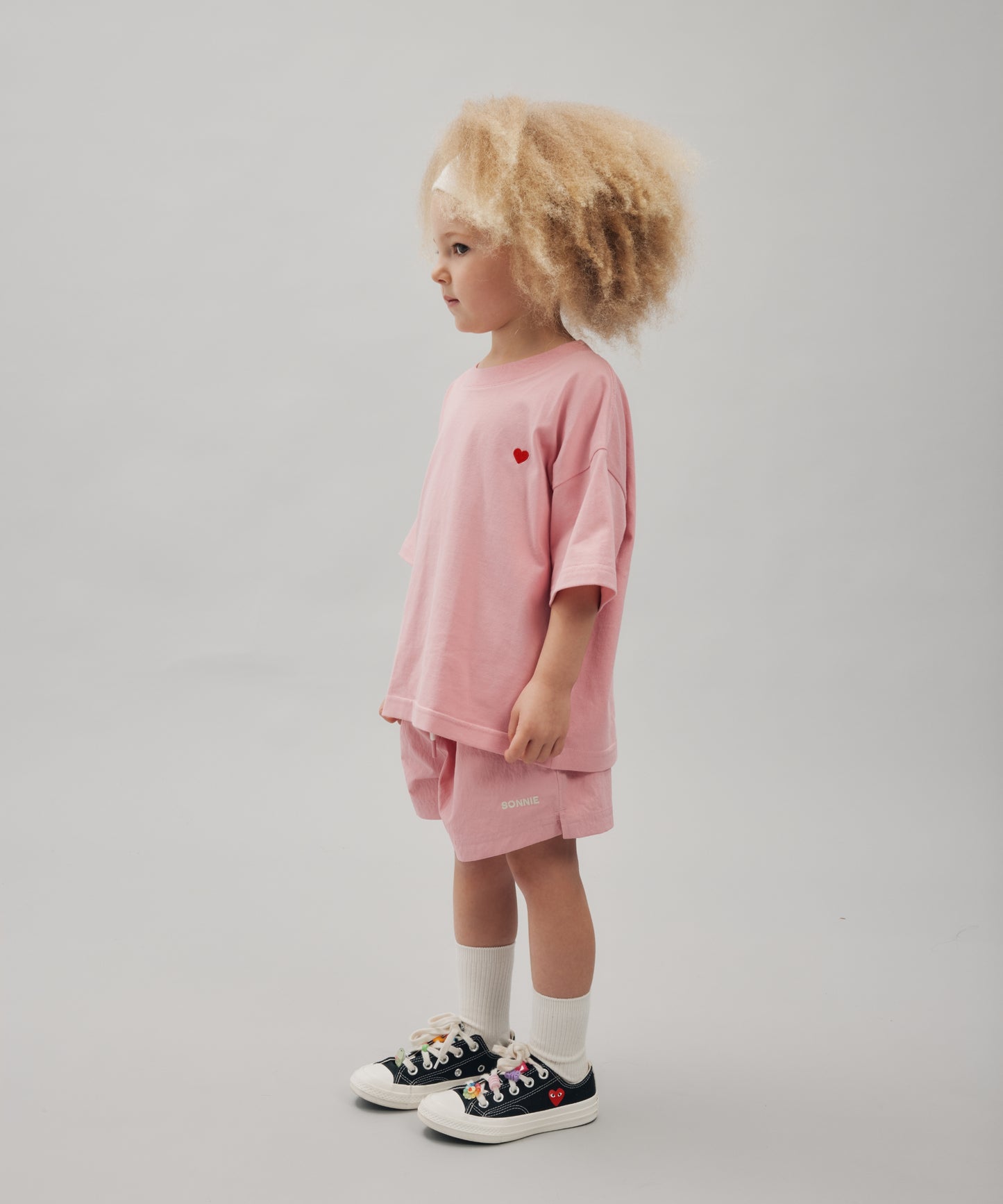 HEART TEE - SHELL PINK