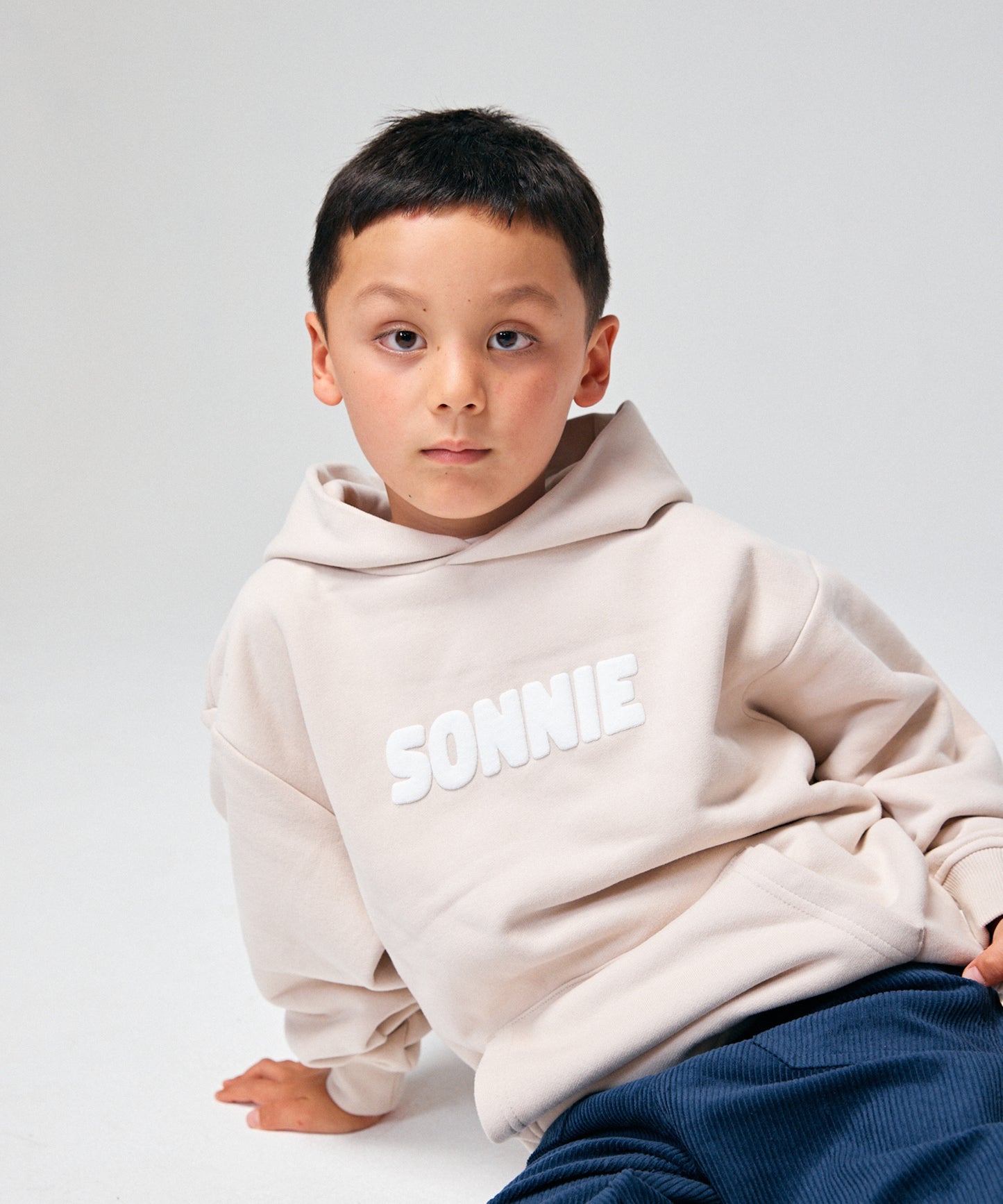 Puff Print Hoodie - Bone