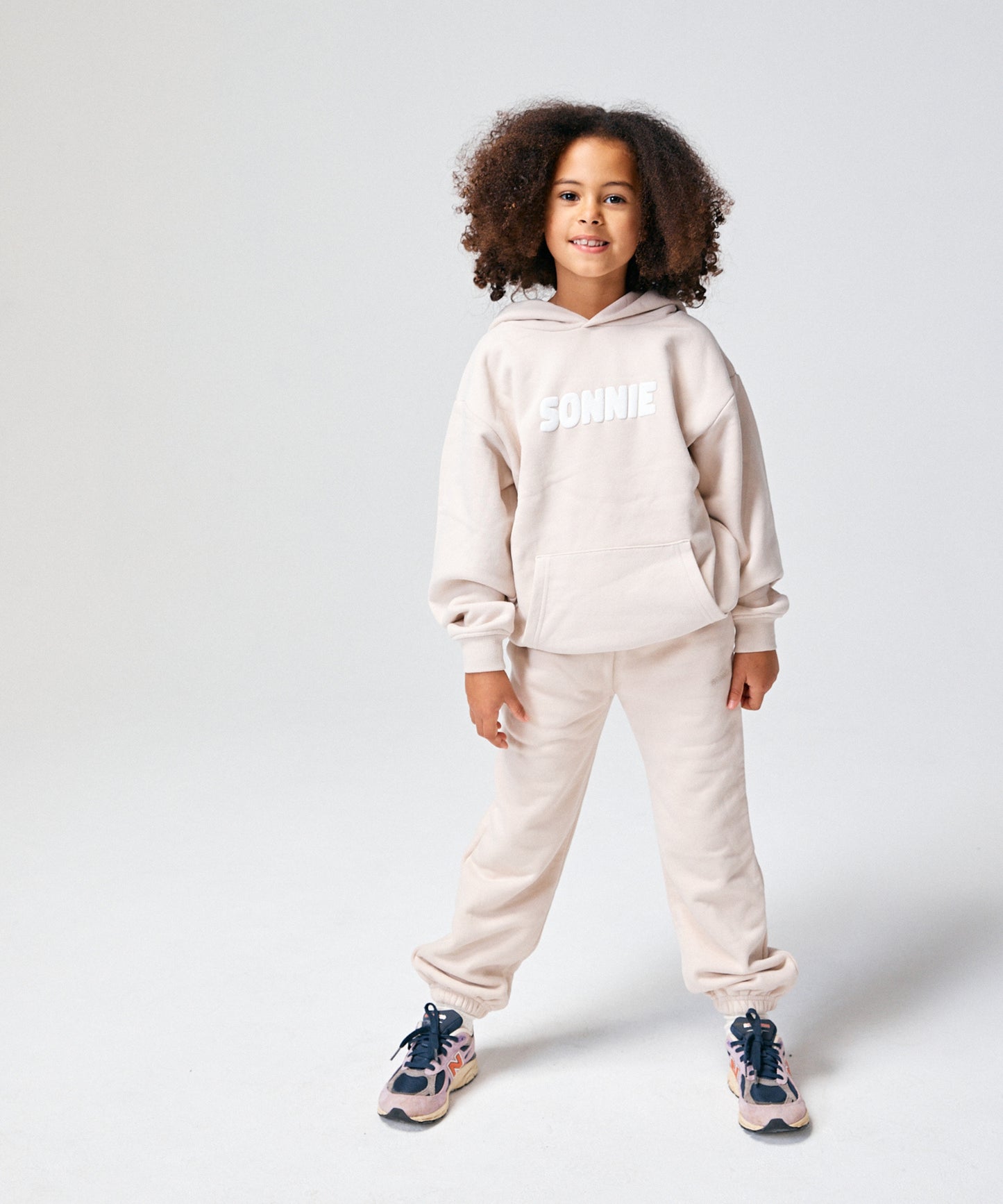 Puff Print Hoodie - Bone