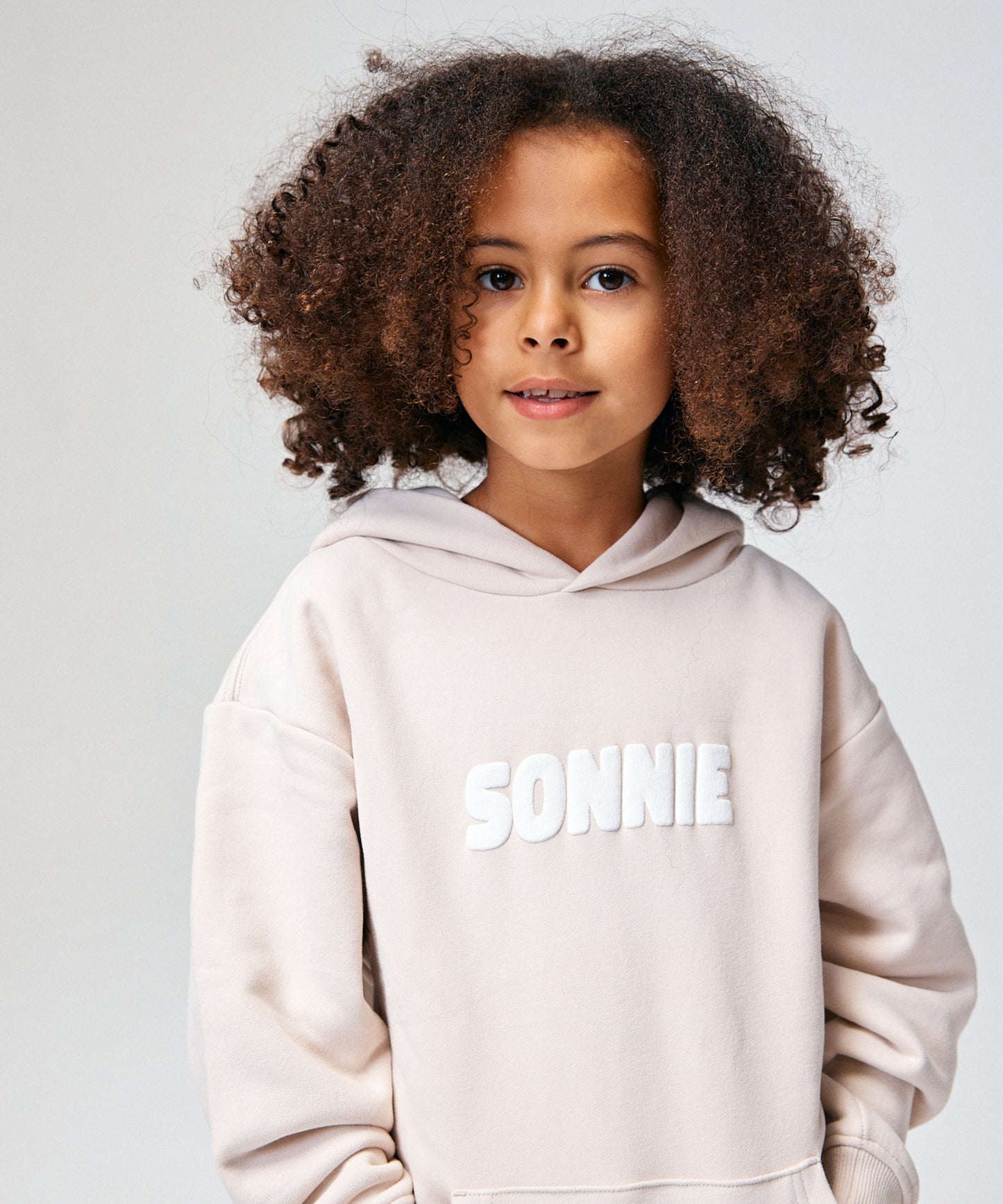 Puff Print Hoodie - Bone
