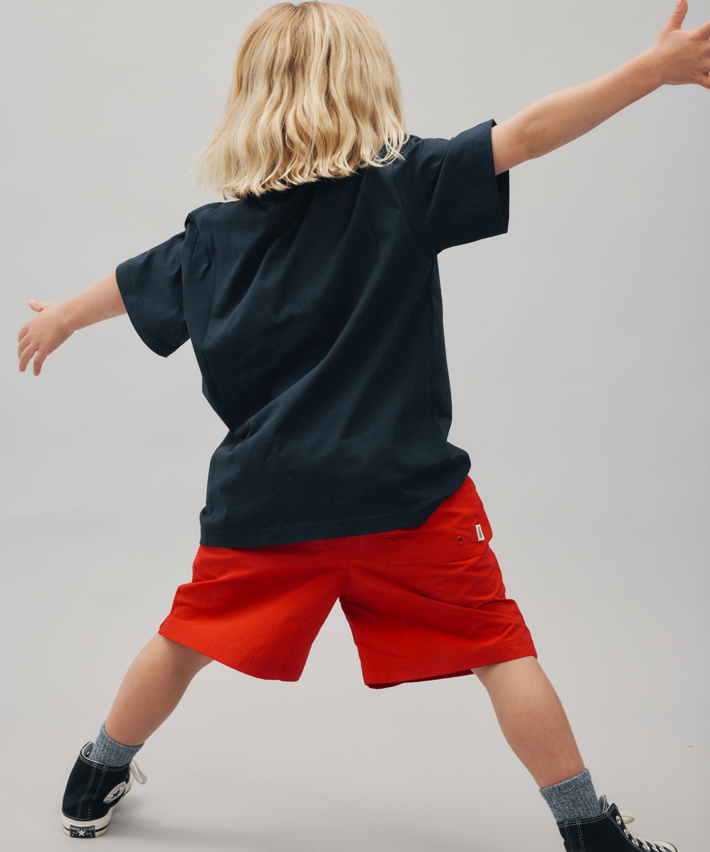 NYLON SPORTS SHORTS - TEAM RED