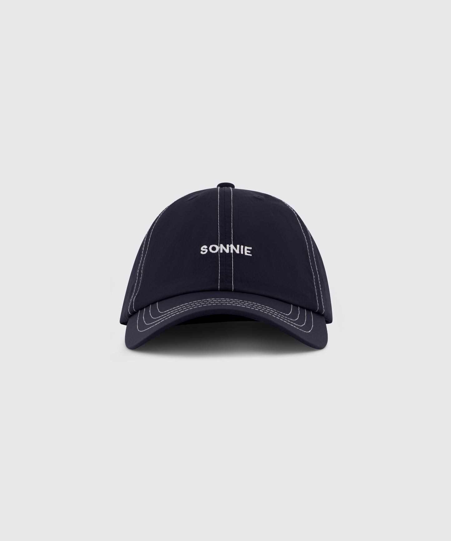 Nylon Cap Contrast Stitch - Ink