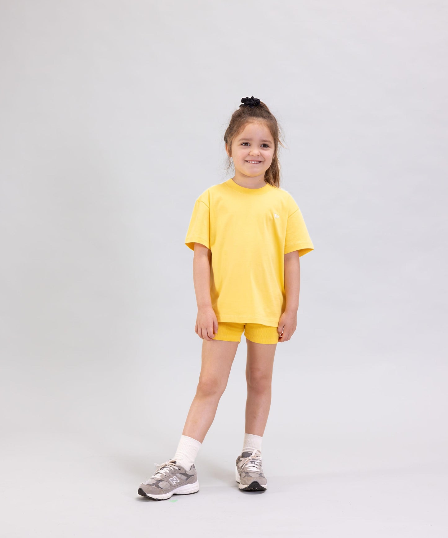Orla Ribbed Bike Shorts - Sunflower