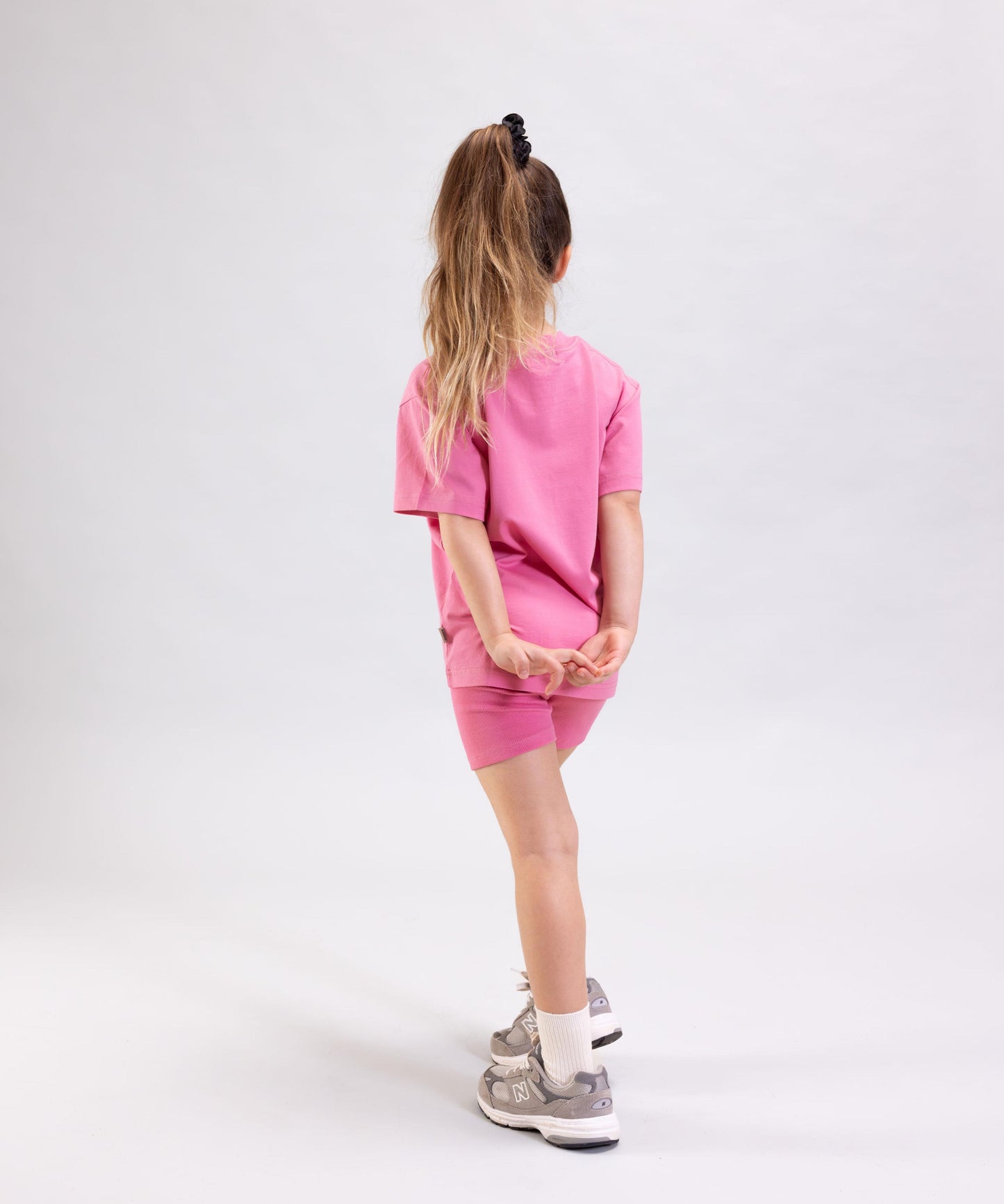 Orla Ribbed Bike Shorts - Rose