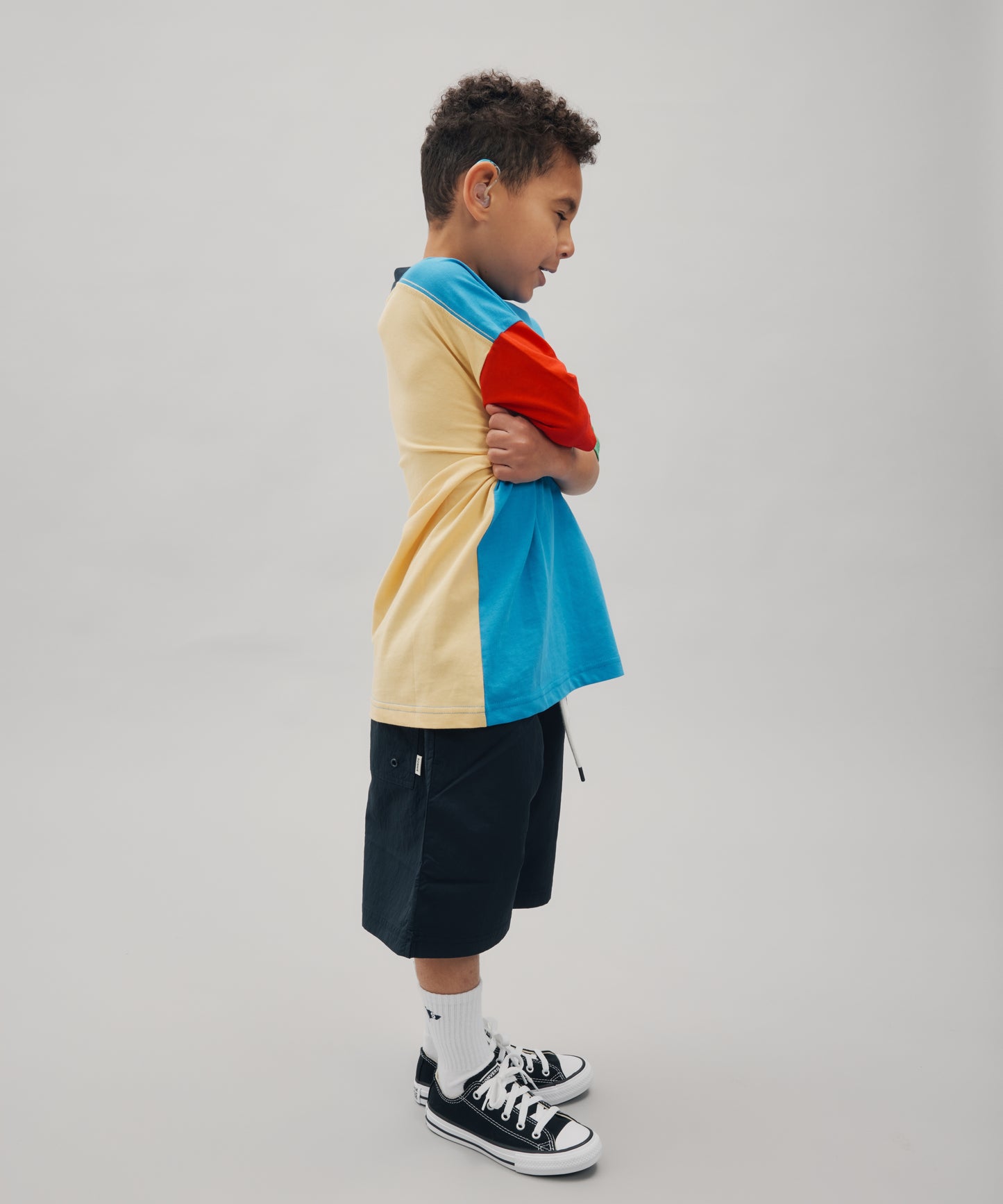 COLOUR BLOCK TEE - MULTI