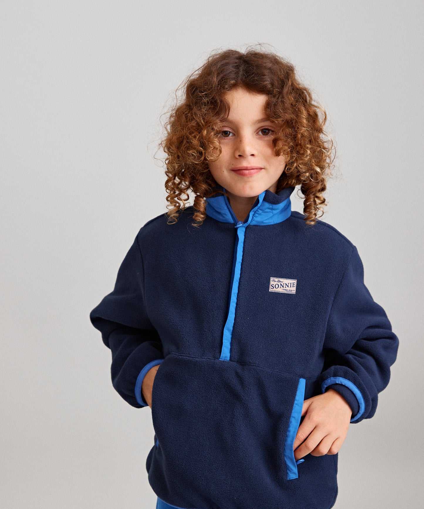 Lini Fleece - Navy & Cobalt Blue