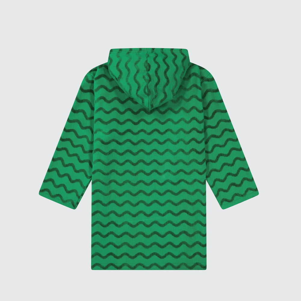 HOODED TOWEL - KERMIT GREEN