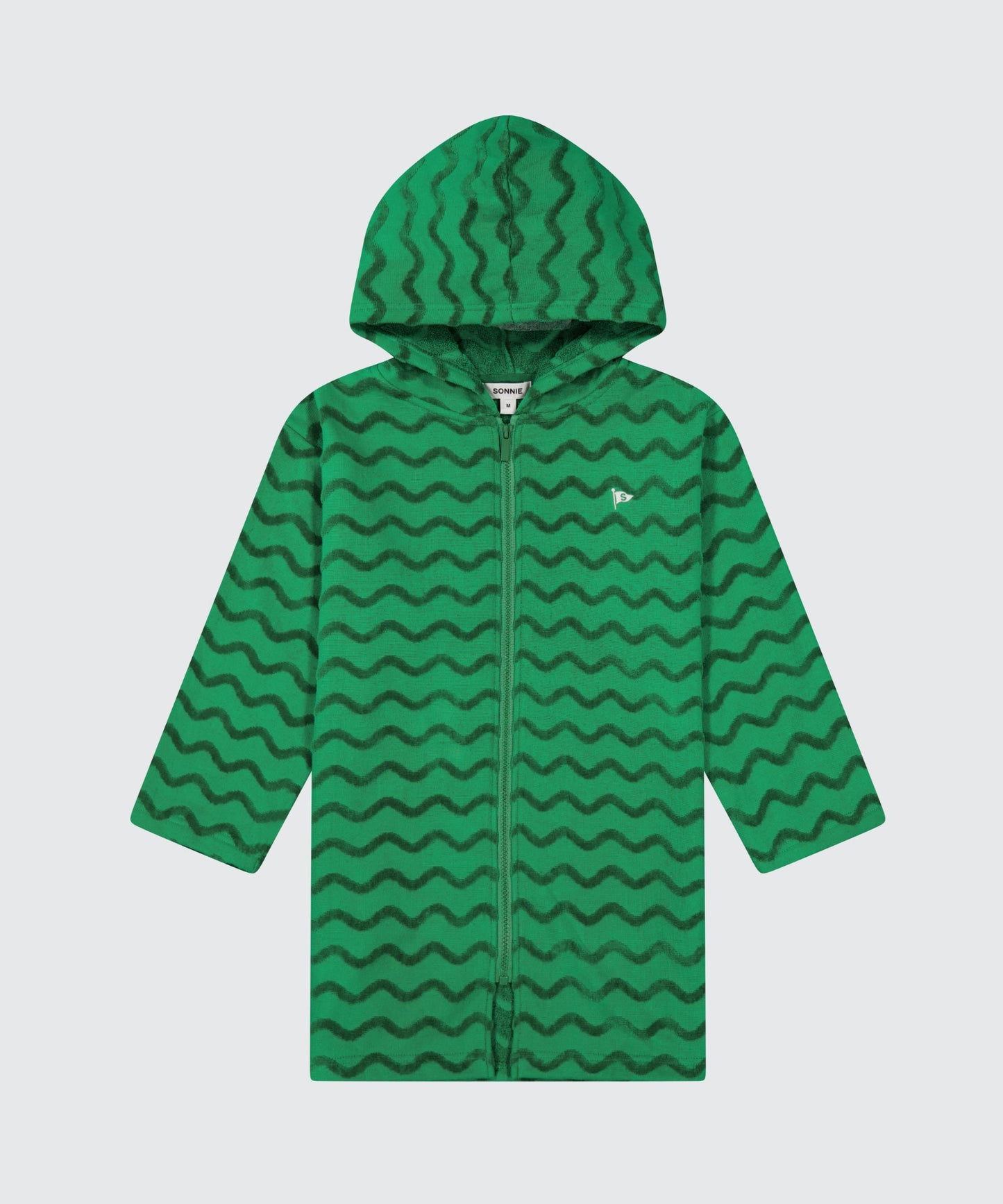 HOODED TOWEL - KERMIT GREEN