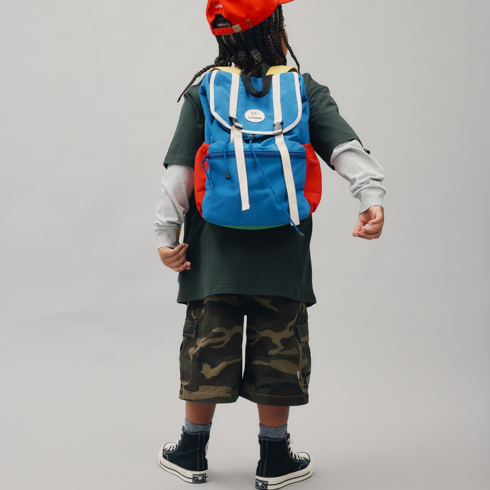 SCHOOL BAG - BLUE/RED