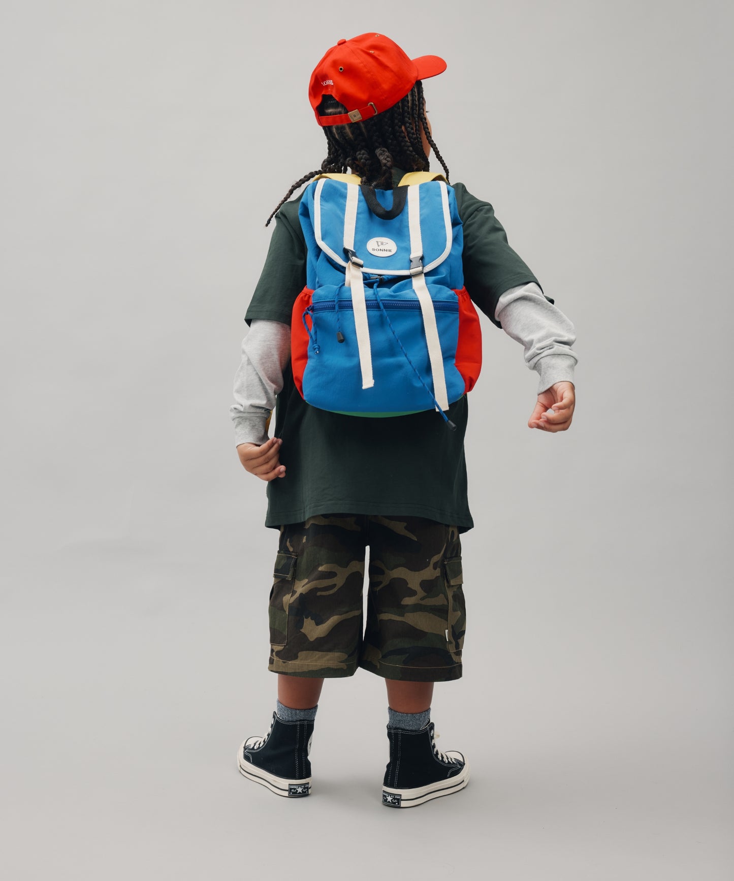 SCHOOL BAG - BLUE/RED