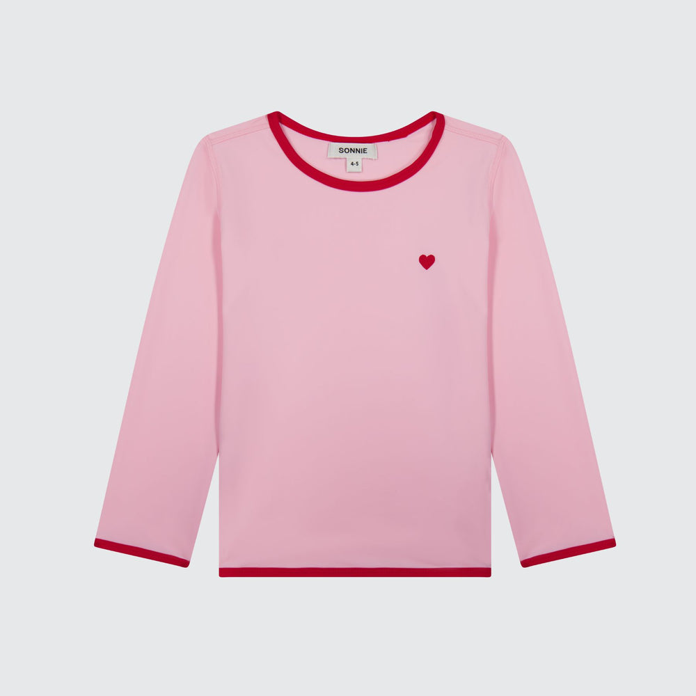 LS SWIM TEE - BABY PINK