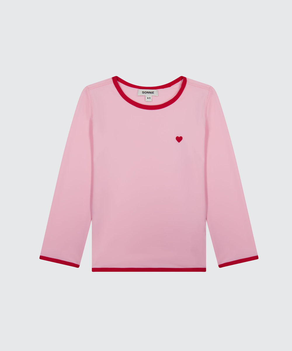 LS SWIM TEE - BABY PINK