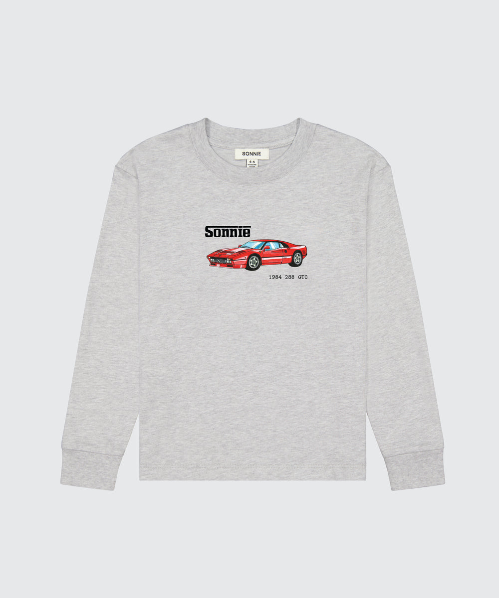 Ferrari Inspired Long Sleeve - Grey Marle
