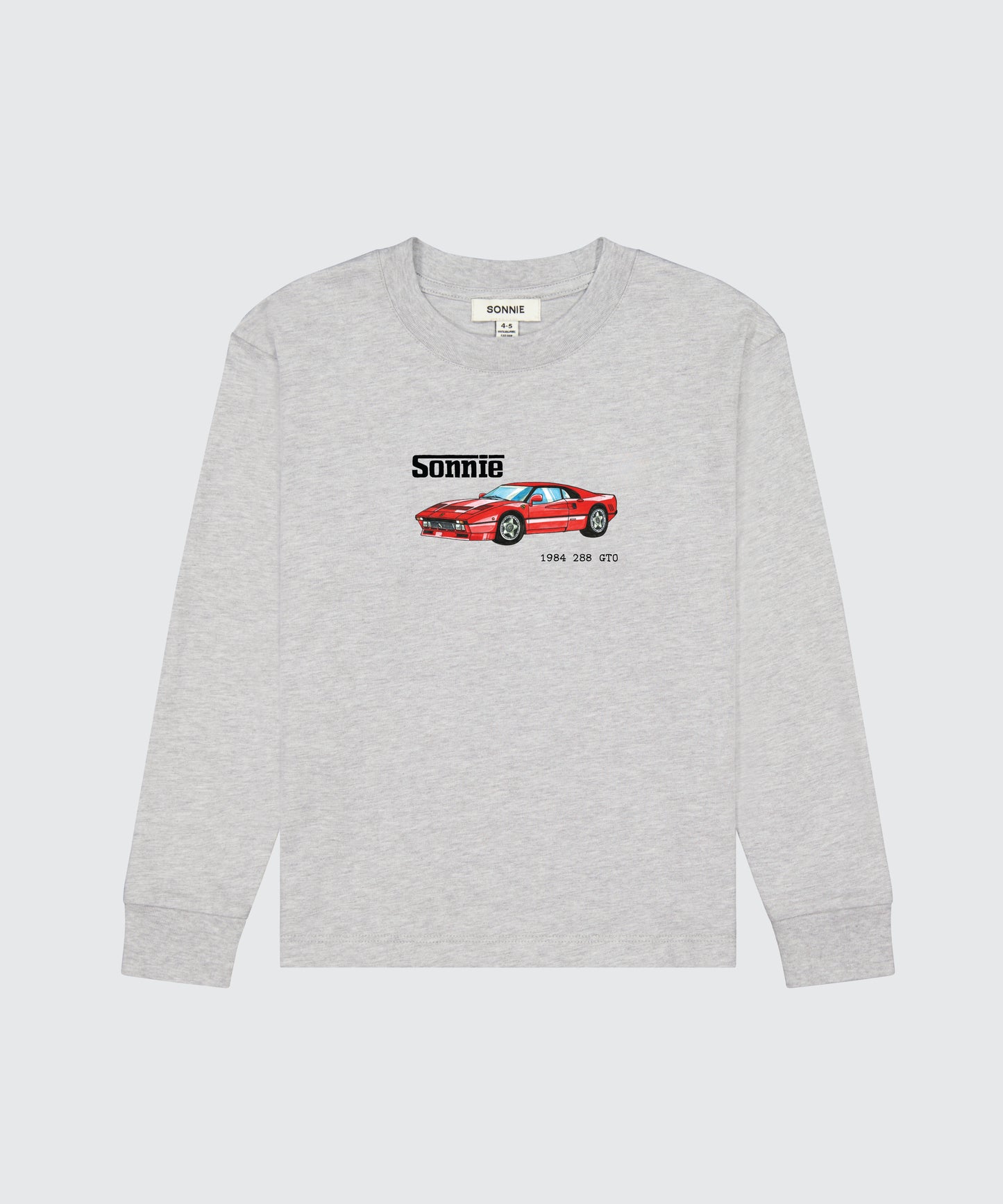 Ferrari Inspired Long Sleeve - Grey Marle
