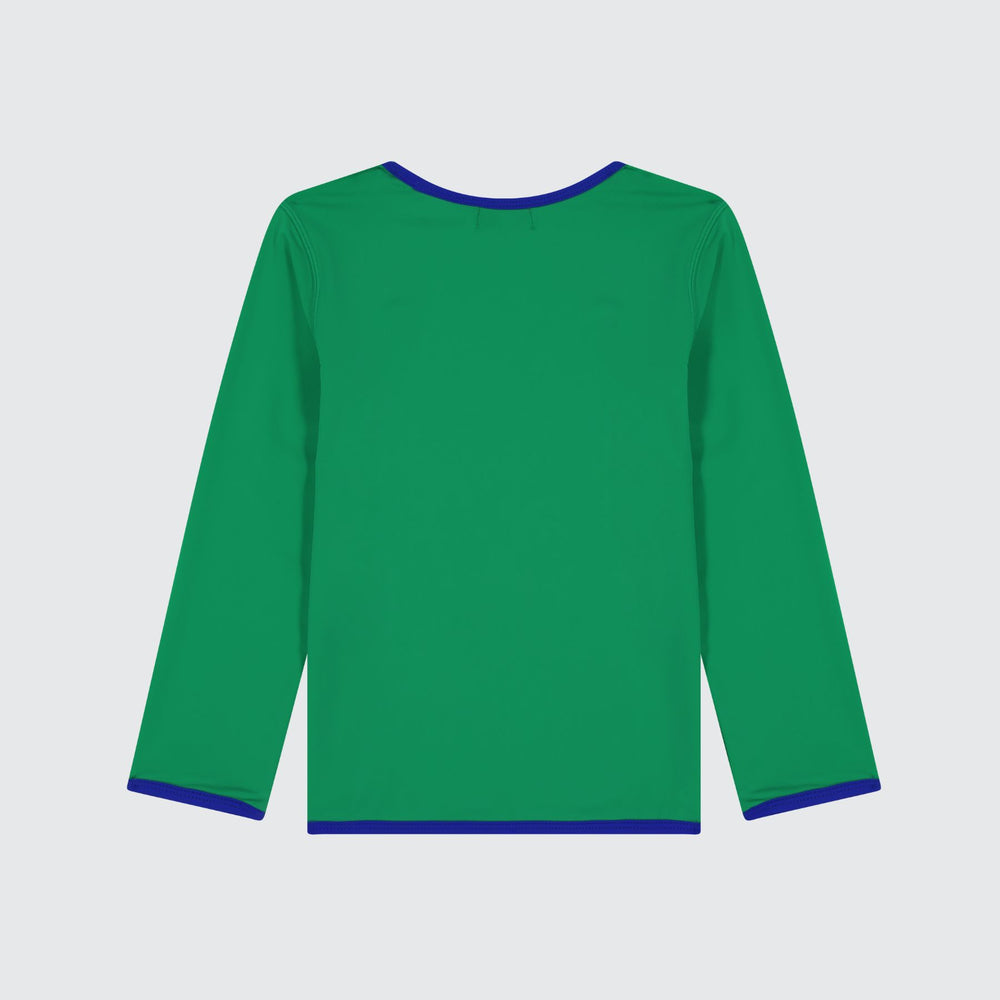 LS SWIM TEE - COURT GREEN