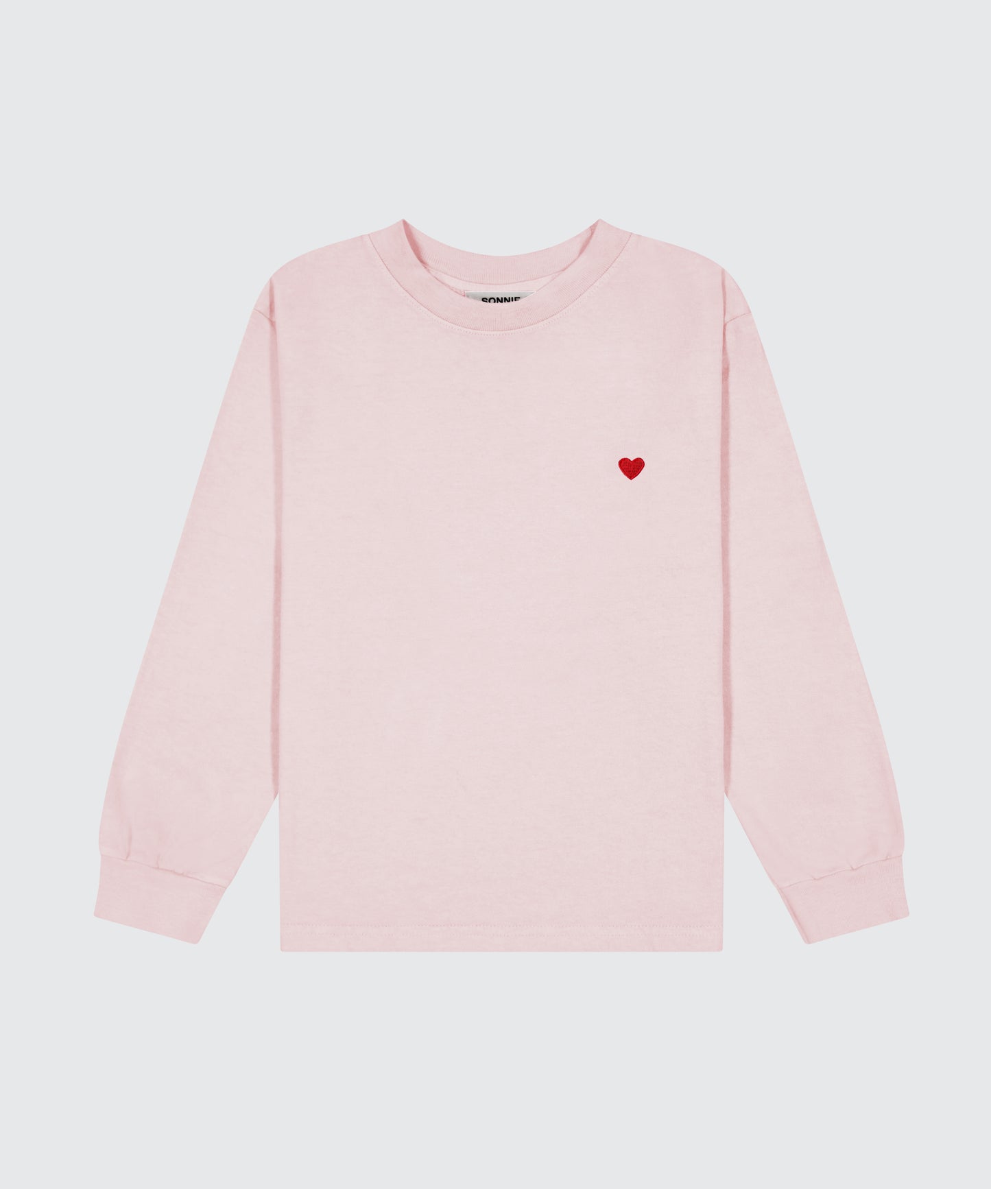 Heart Long Sleeve - Dusty Pink