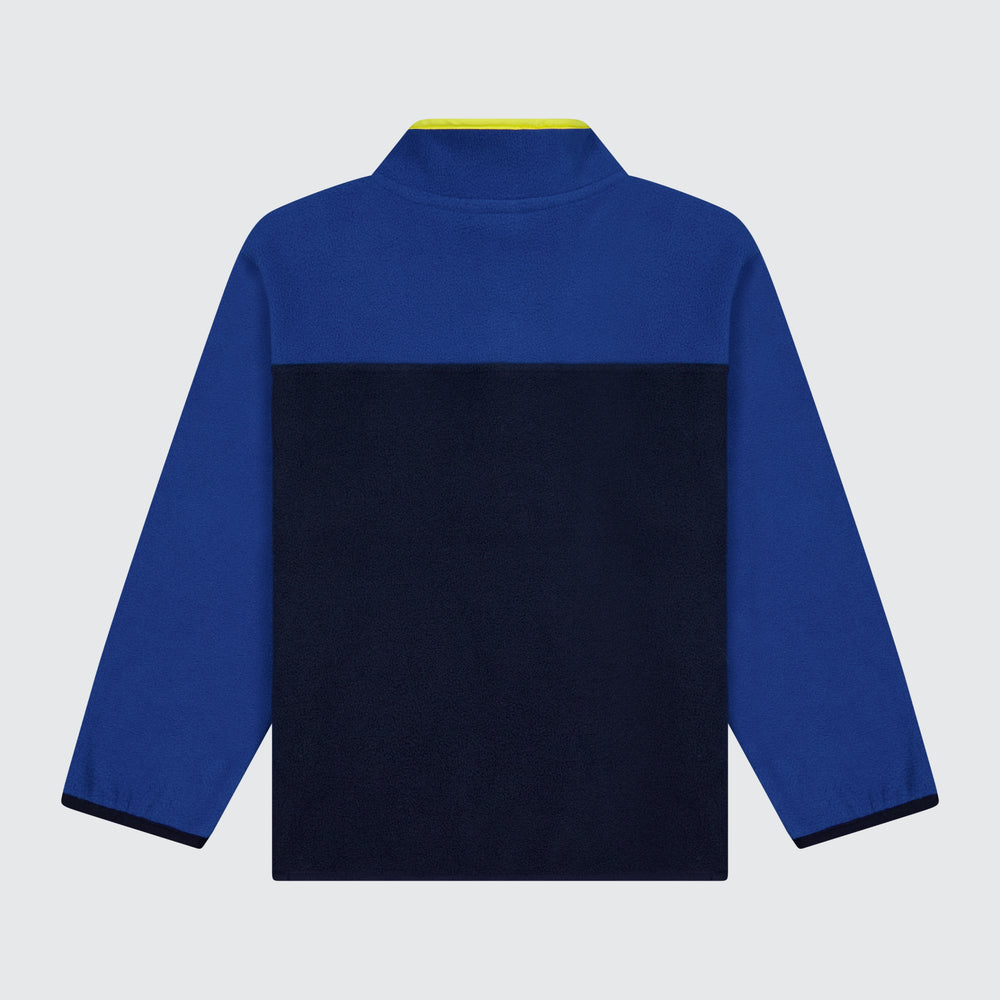 Colour Block Fleece - Blue/Ink/Yellow
