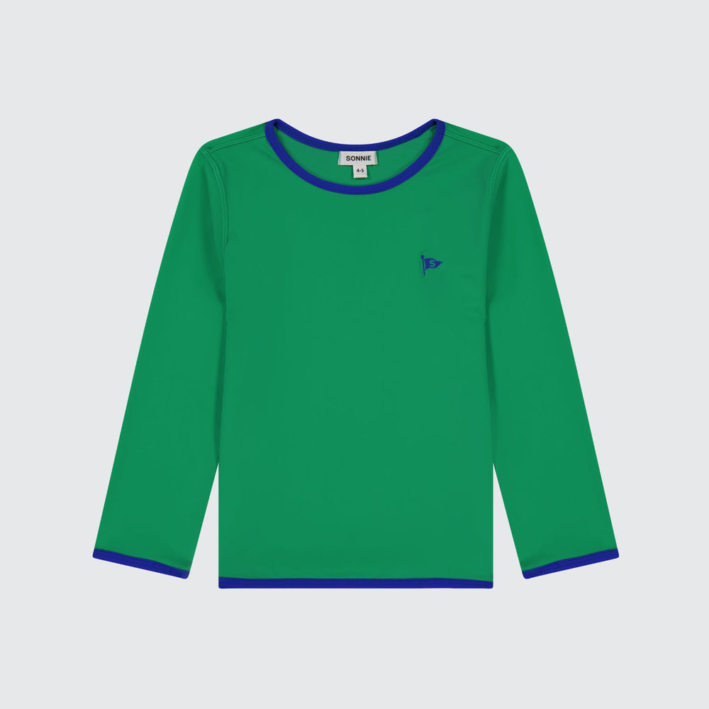 LS SWIM TEE - COURT GREEN