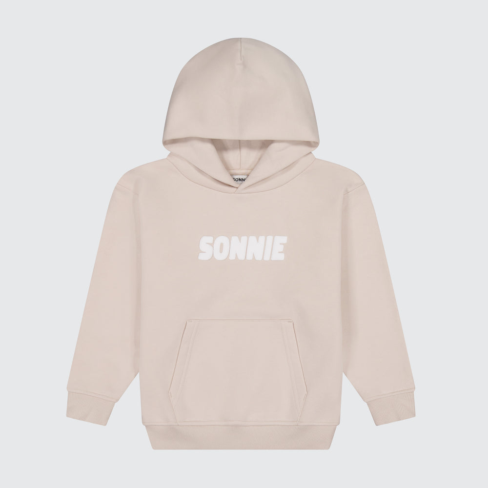 Puff Print Hoodie - Bone