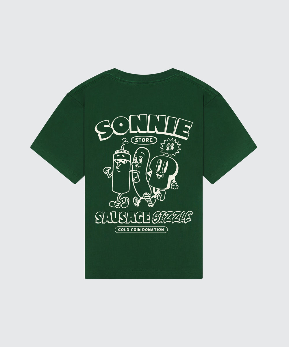 SAUSSIE SIZZ TEE - FOREST GREEN