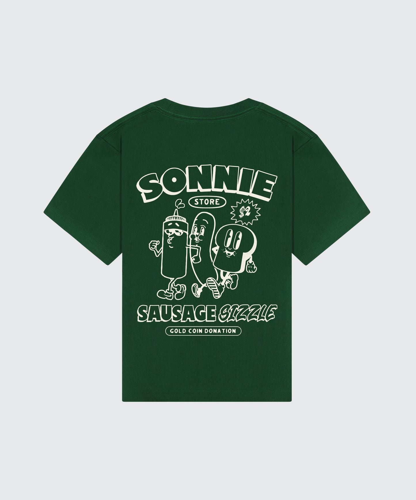 SAUSSIE SIZZ TEE - FOREST GREEN