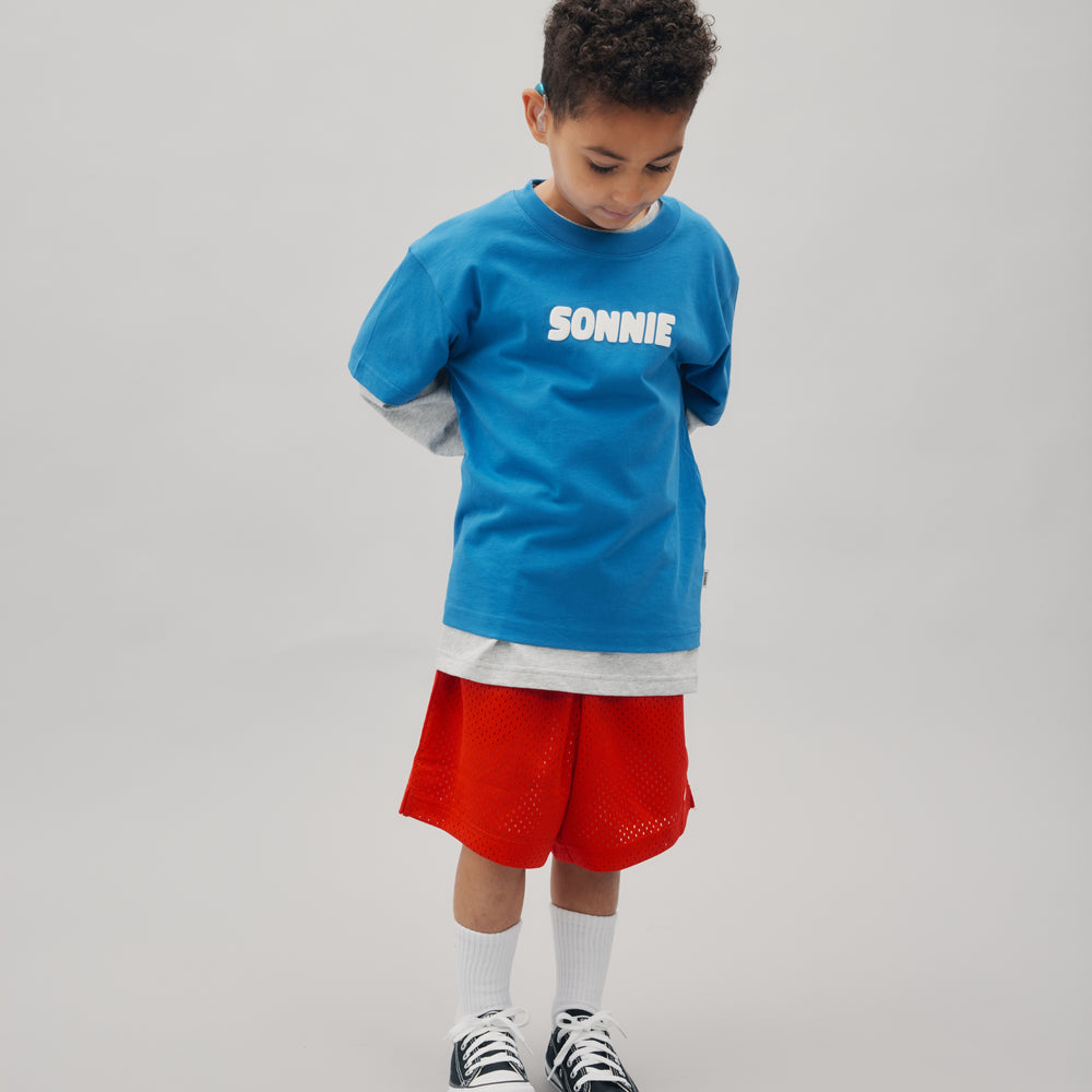 
                      
                        PUFF PRINT TEE - ELECTRIC BLUE
                      
                    