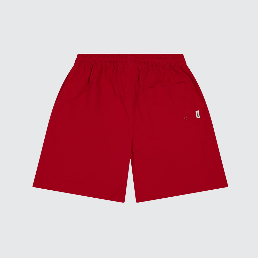 NYLON SPORTS SHORTS - TEAM RED