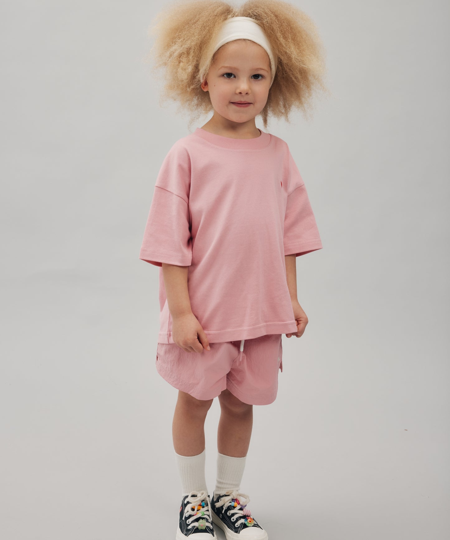 HEART TEE - SHELL PINK