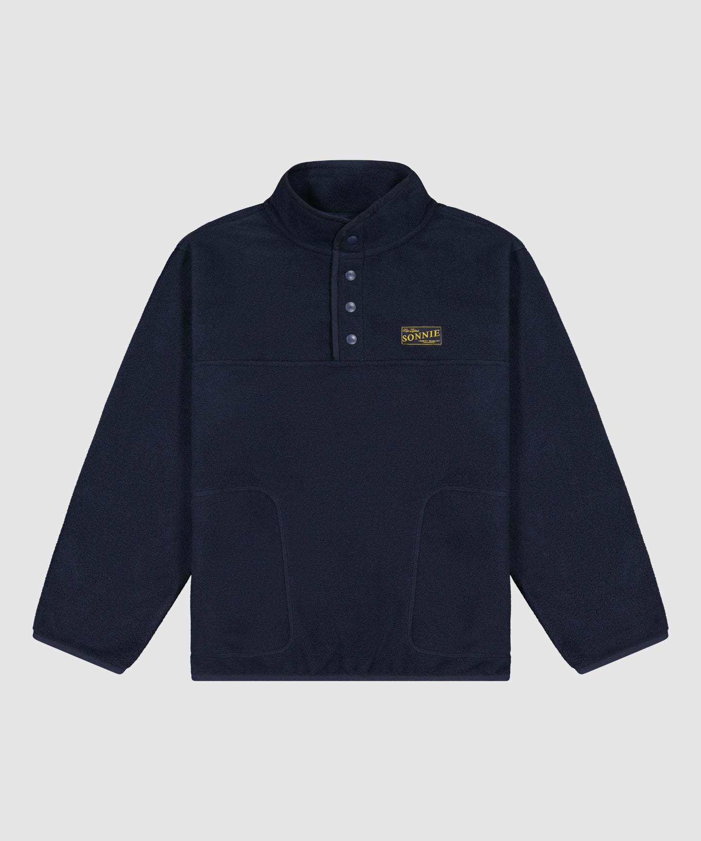 Monty Quarter Dome Fleece - Deep Blue