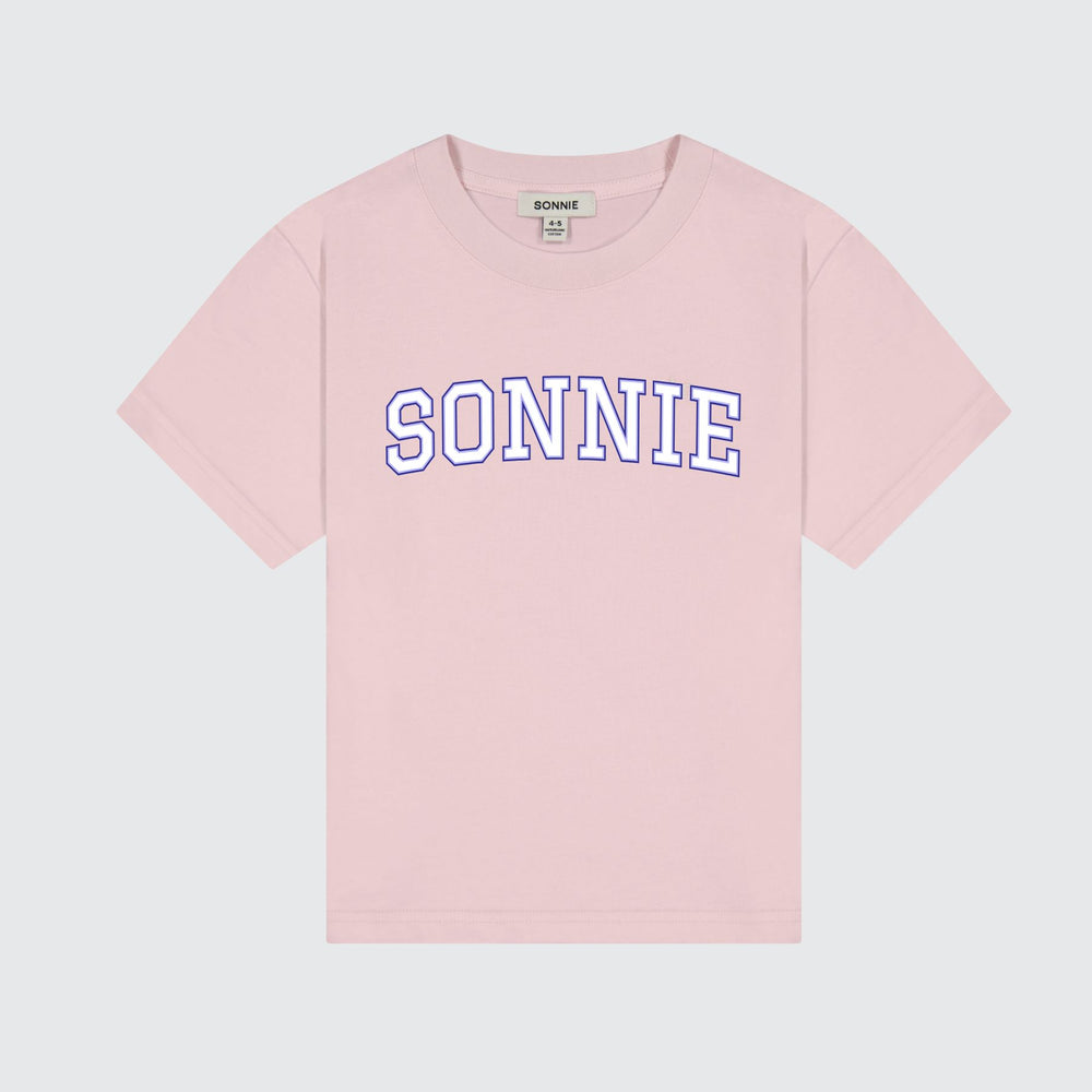 VARSITY TEE - DUSTY PINK