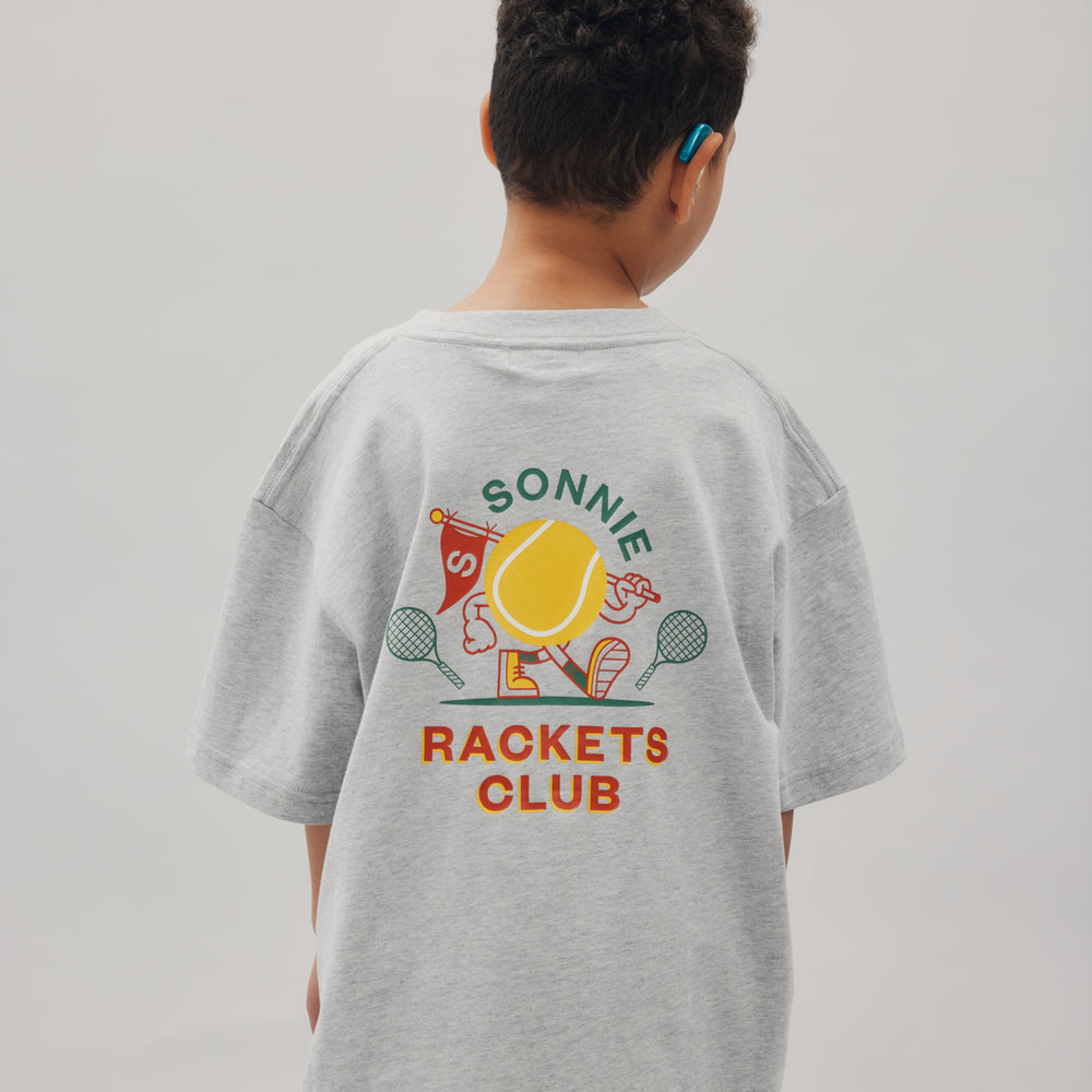 
                      
                        RACKETS CLUB TEE - GREY MARLE
                      
                    