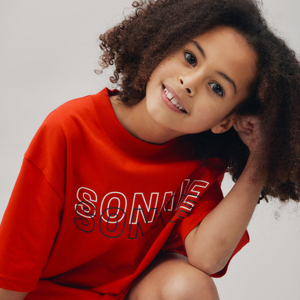DOUBLE VISION TEE - TEAM RED