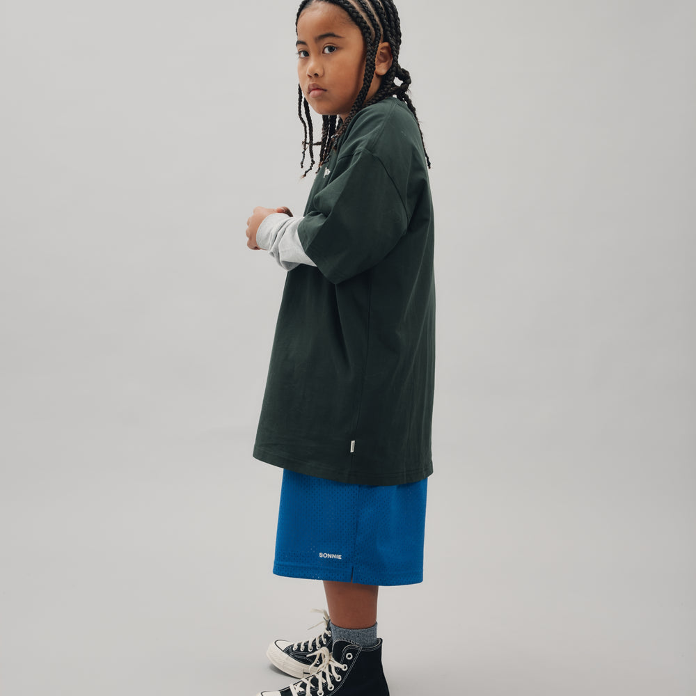 BAGGY BASKETBALL SHORTS - ELECTRIC BLUE