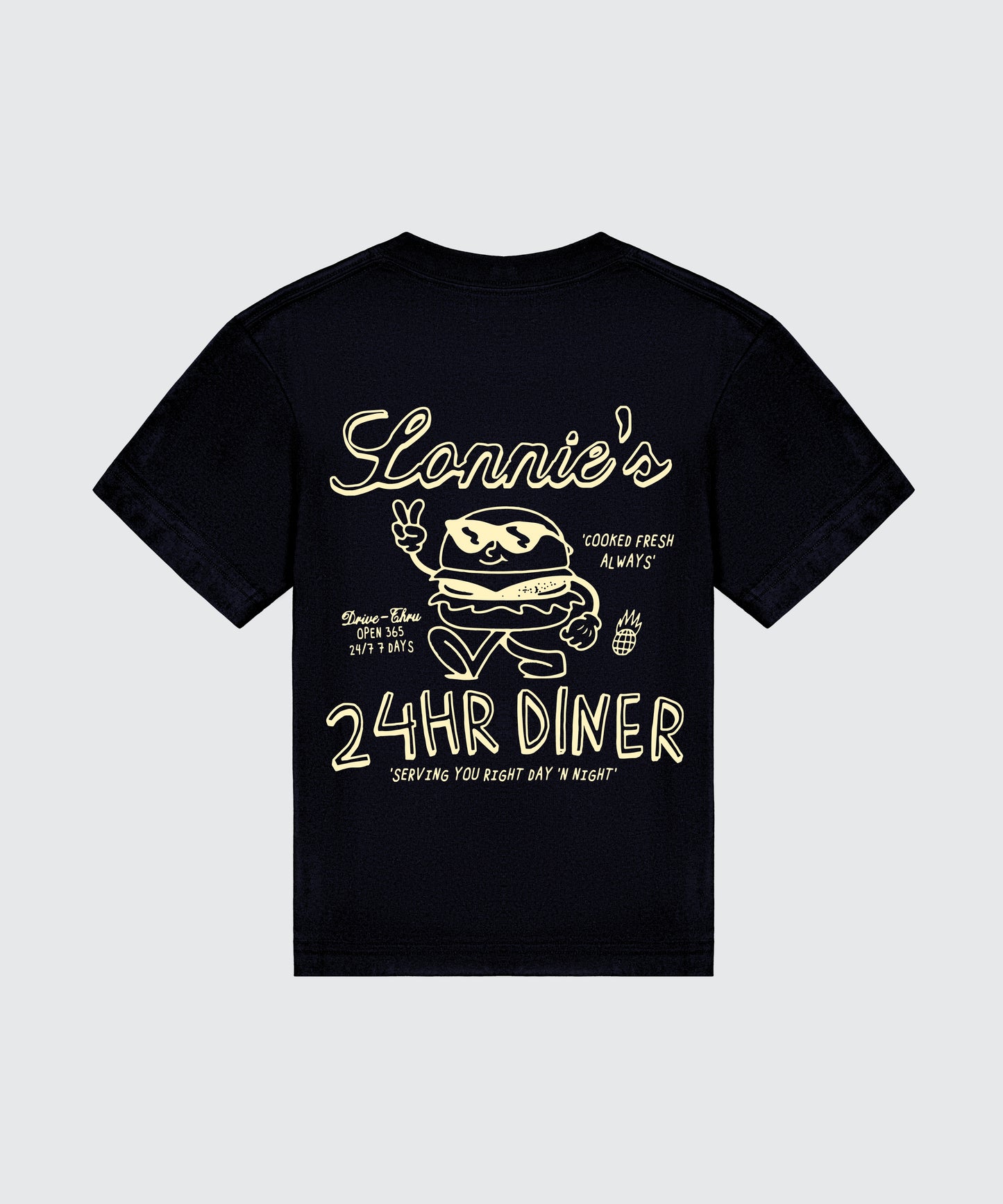 Diner Tee - BLACK